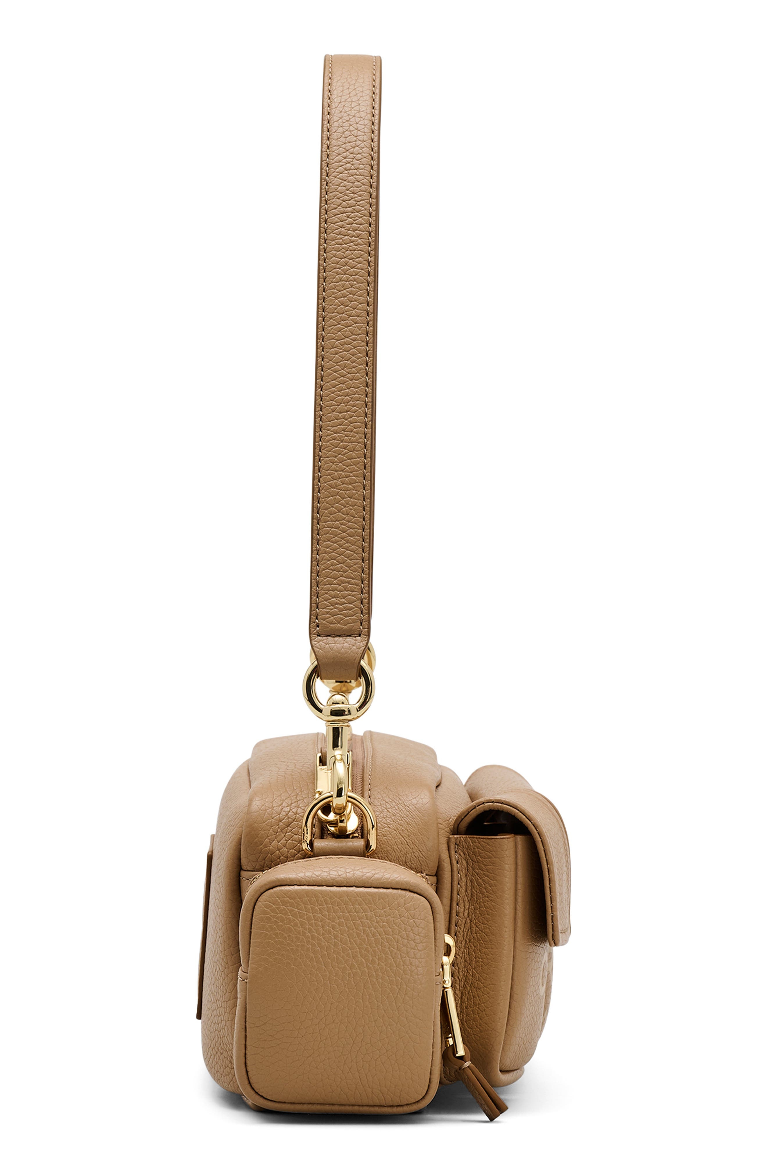 Marc Jacobs The Cargo Leather Shoulder Bag in Camel at Nordstrom - 5