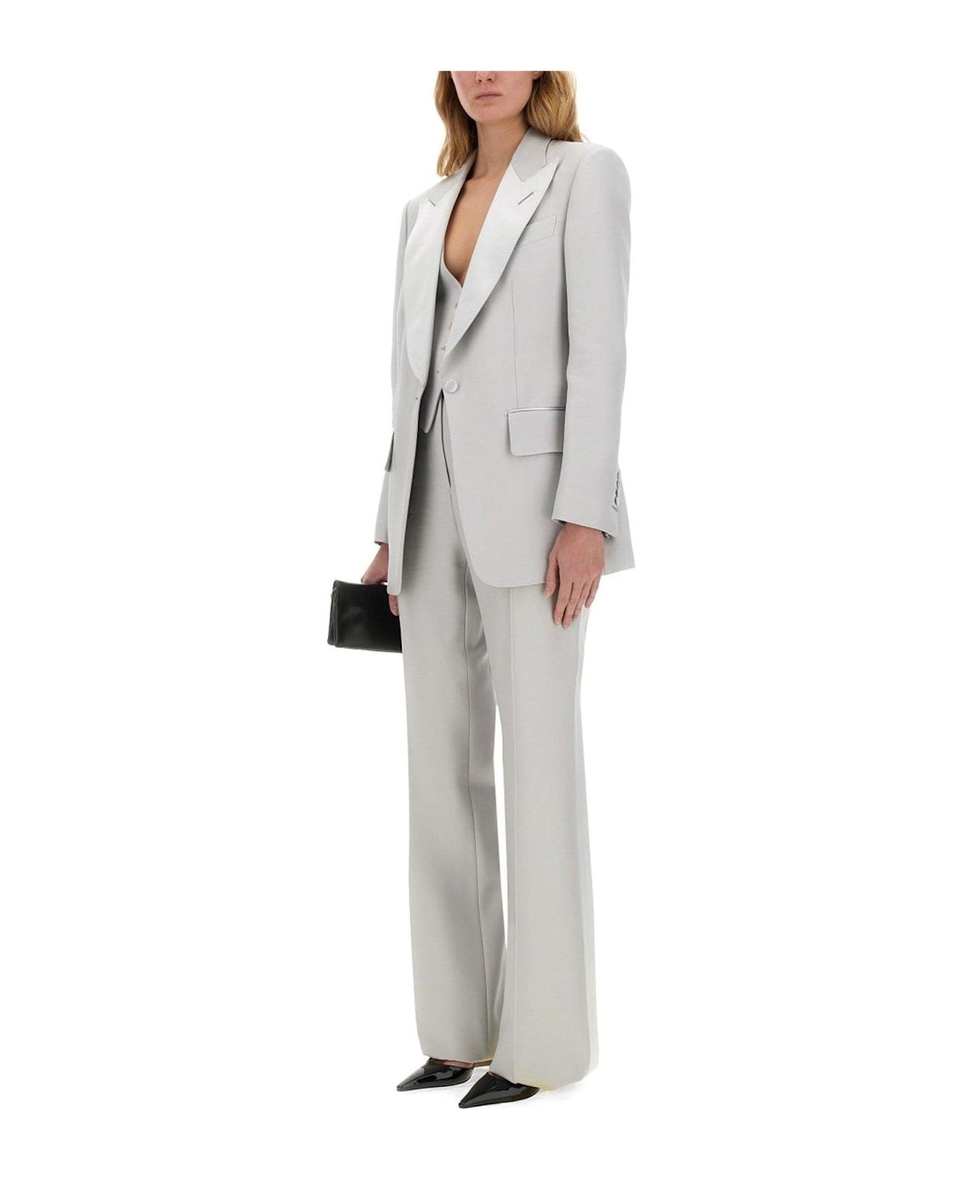 Lustrous Barathea Single-breasted Tuxedo Jacket - 3