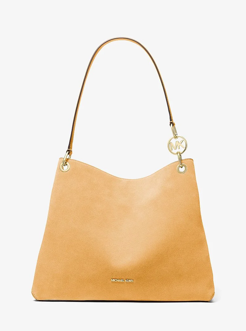 Christina Large Suede Shoulder Bag - 1