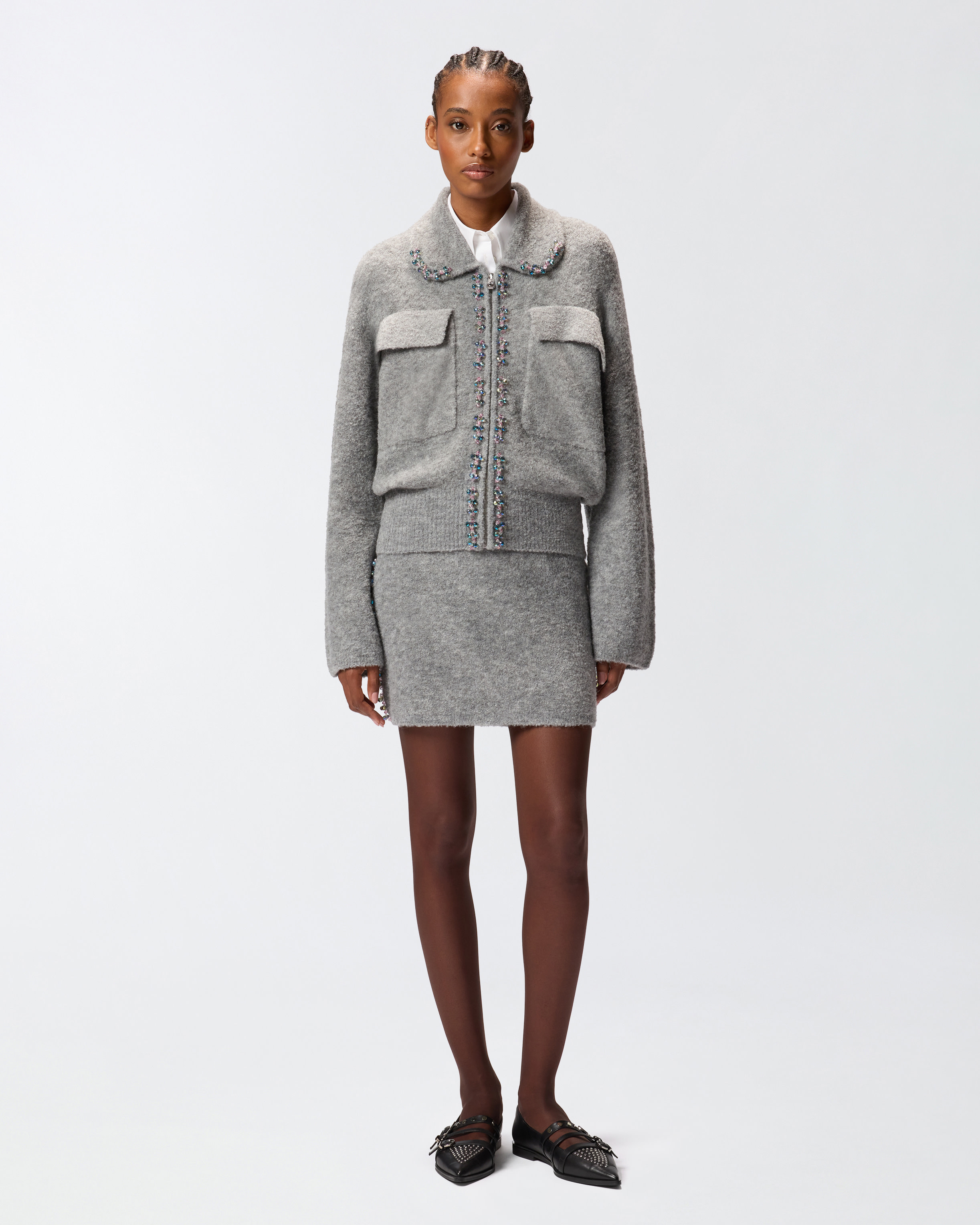 WOOL JACKET WITH EMBROIDERY - 3