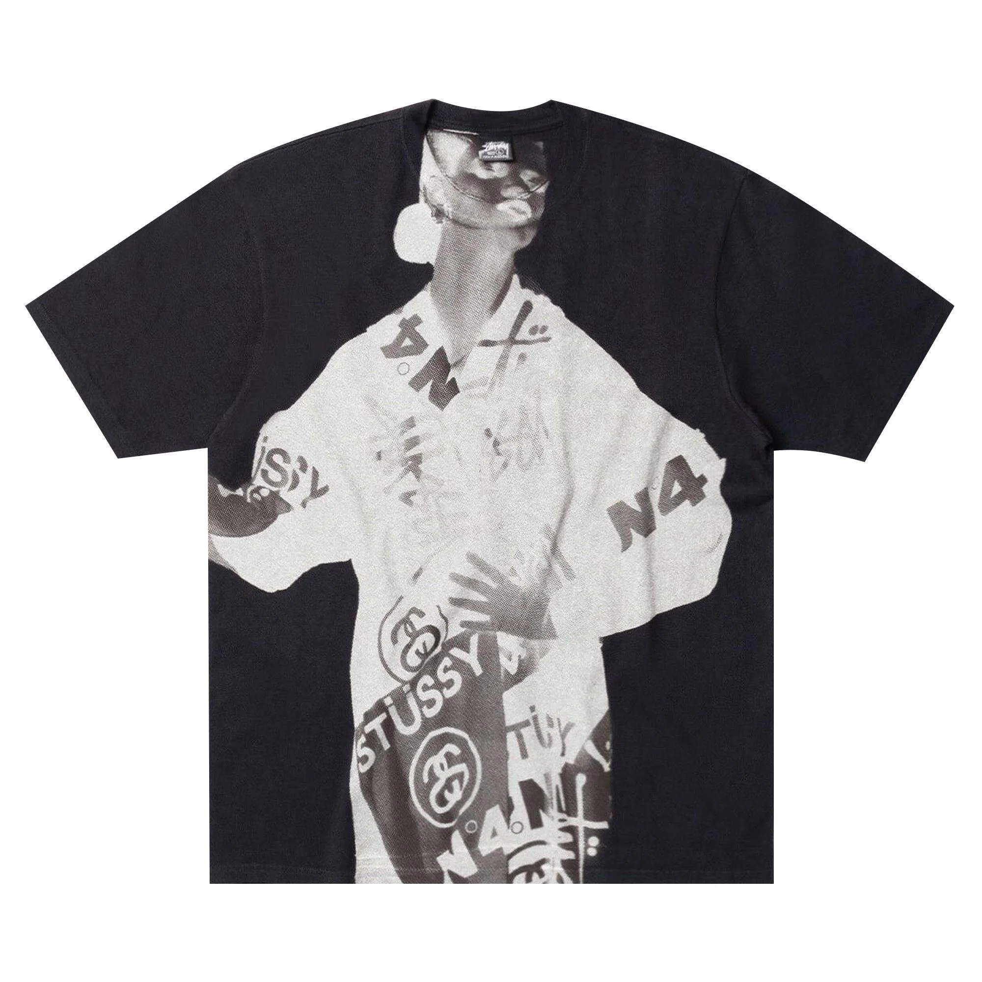 Stussy Paris Tee 'Faded Black' - 1