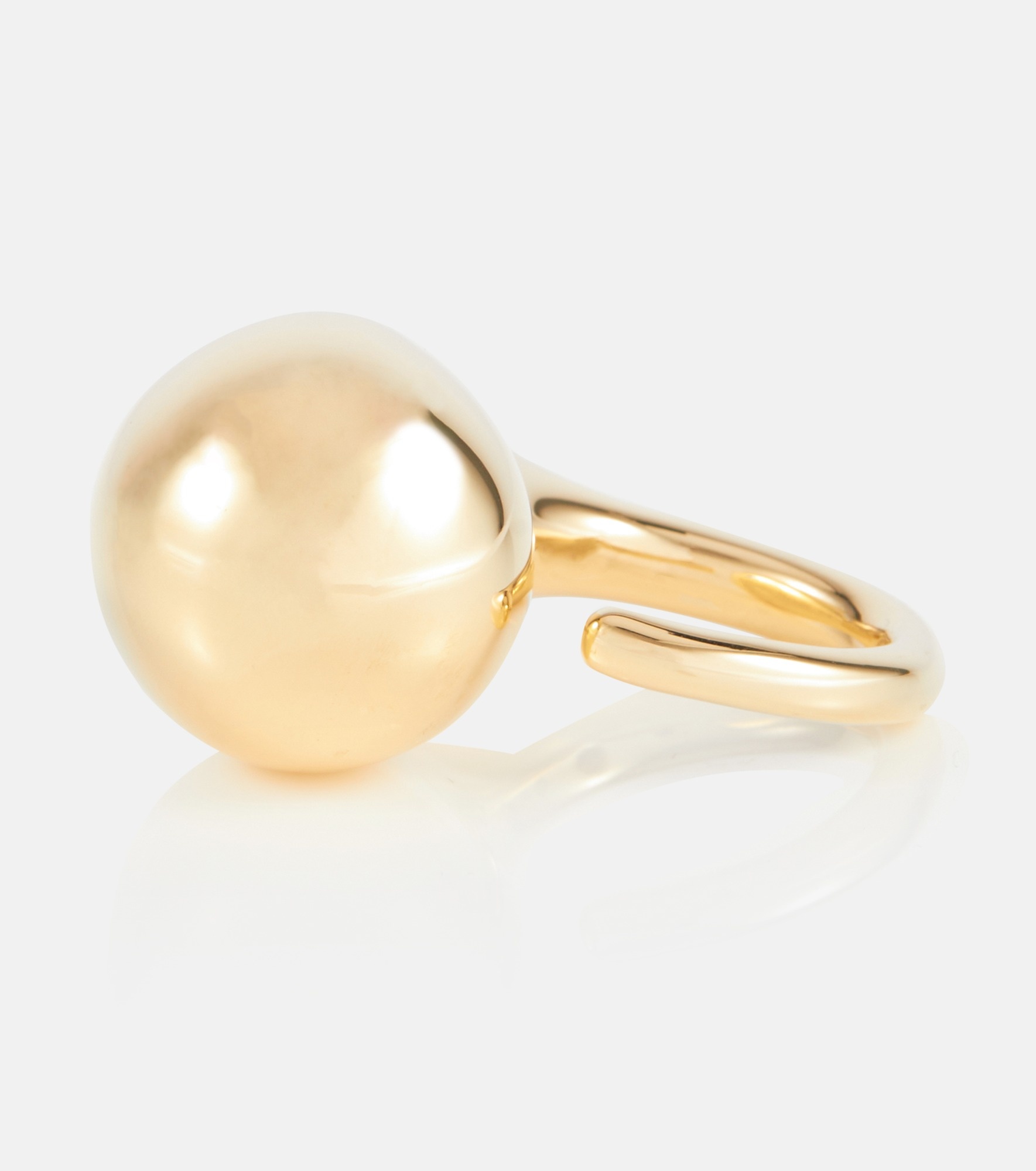Drop gold plated ring - 3