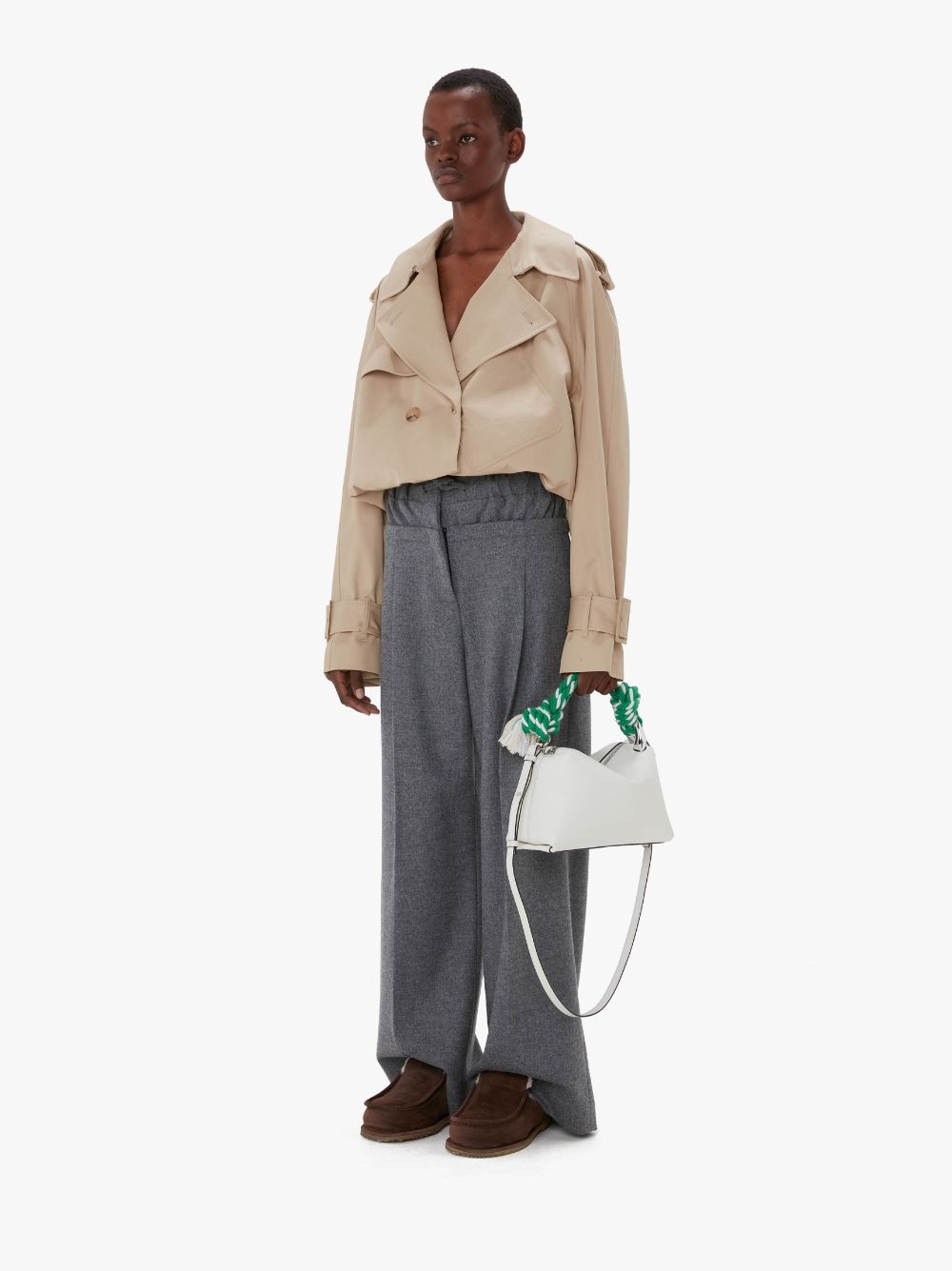CROPPED TRENCH COAT - 4