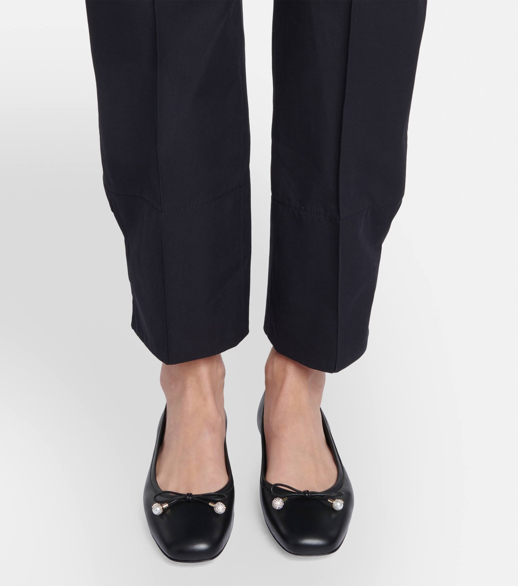 Elme embellished leather ballet flats - 4