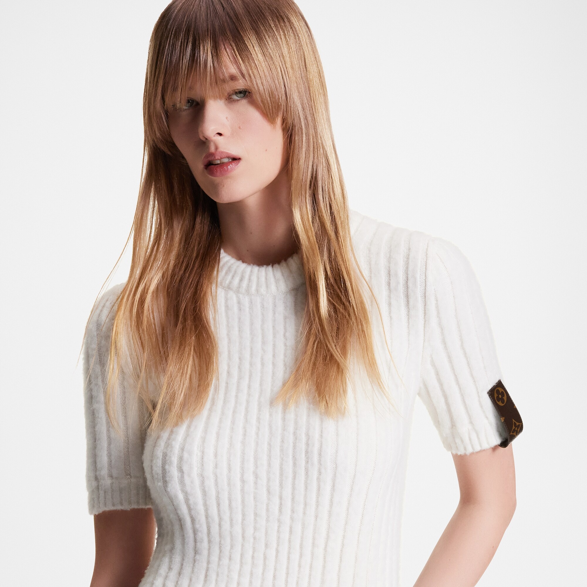 Brushed Ribbed Knit Top - 4