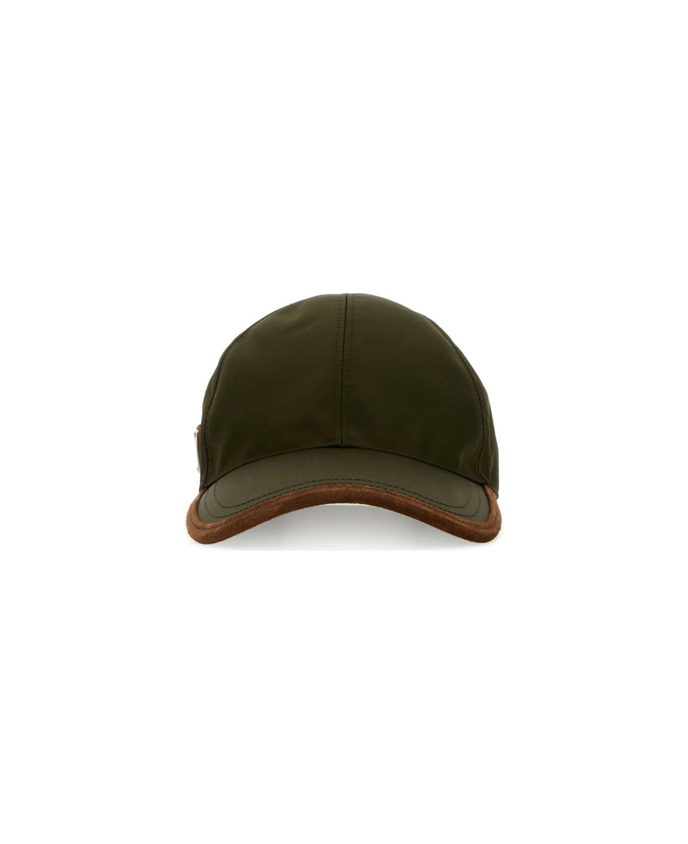Olive Green Re-nylon Baseball Cap - 1