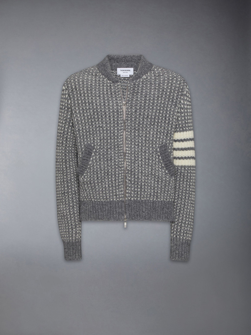 Irish Wool 4-Bar Bomber Jacket 6