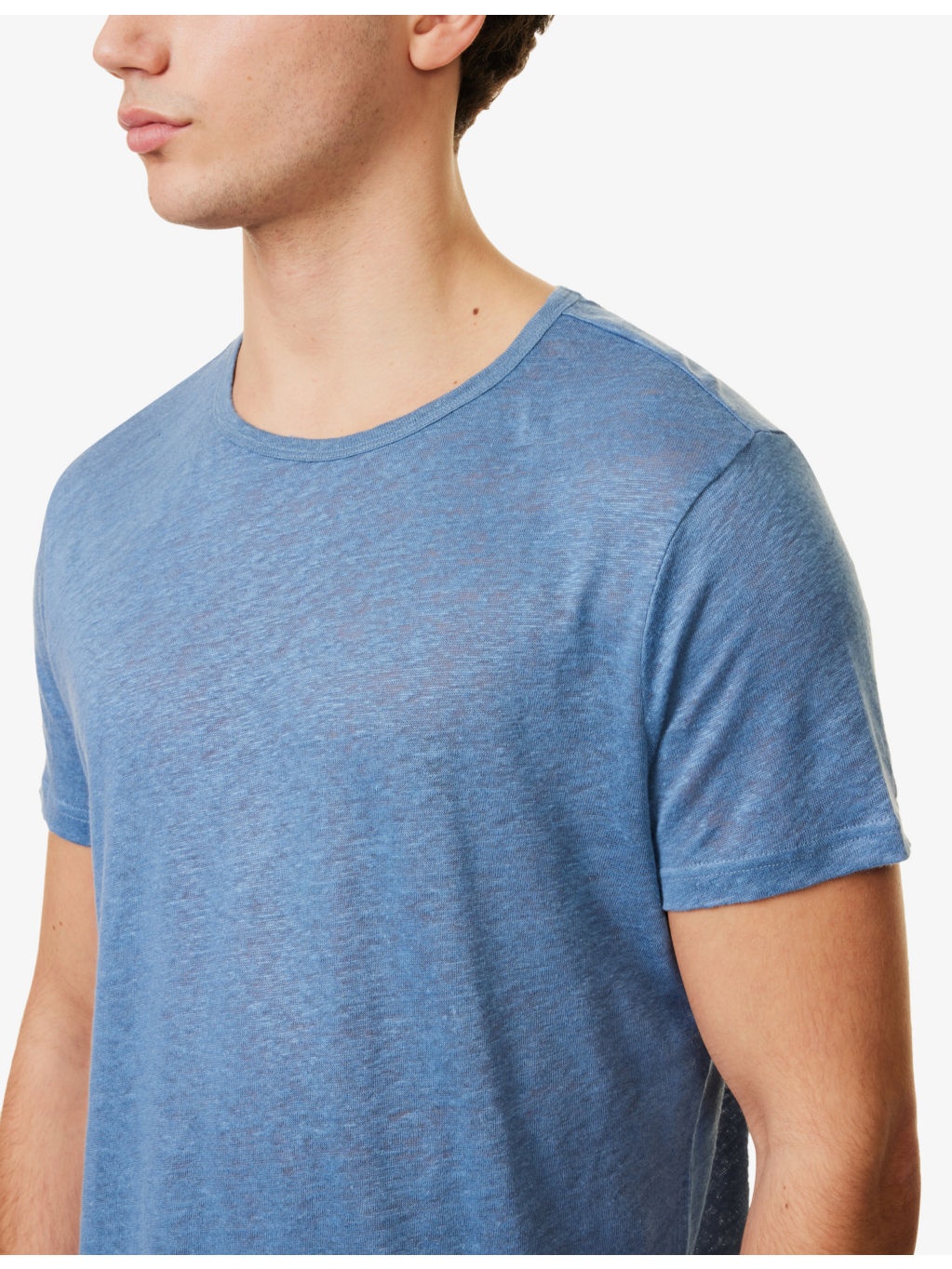 Jordan 1 crewneck short-sleeve linen T-shirt - 5