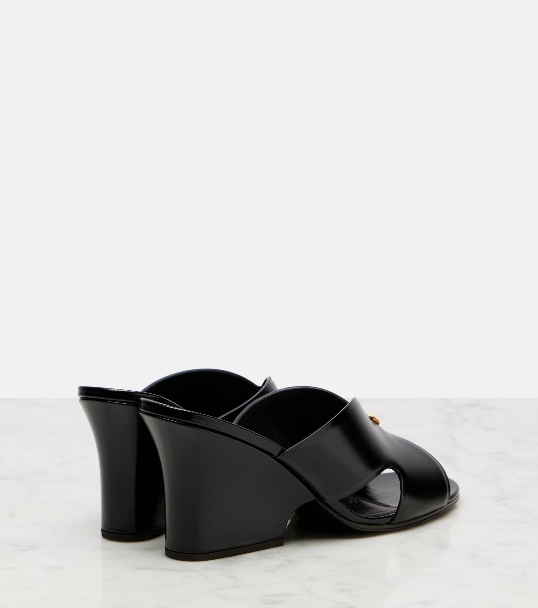Vera 80 leather wedge mules - 2