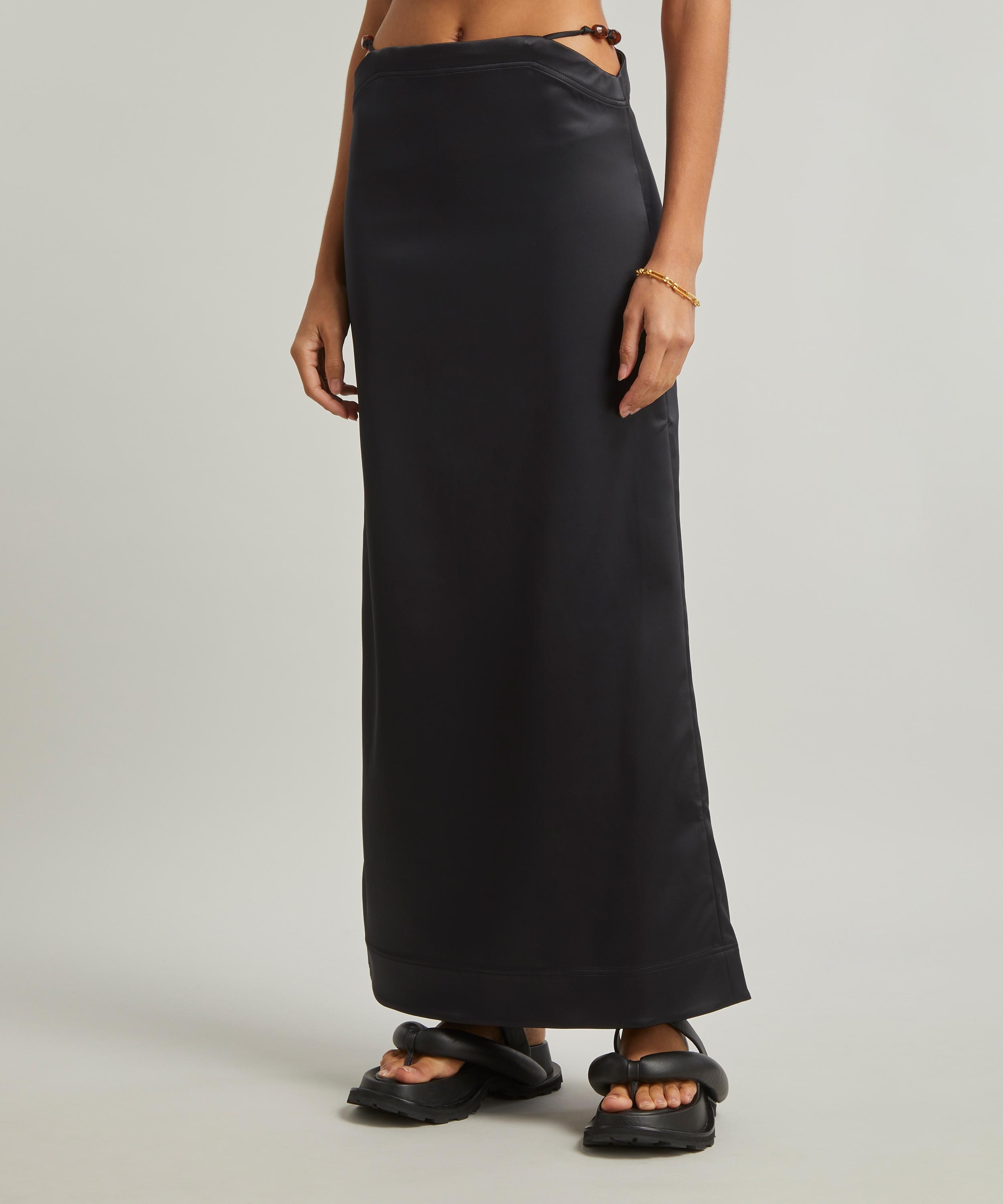 Double Satin Maxi Skirt - 3