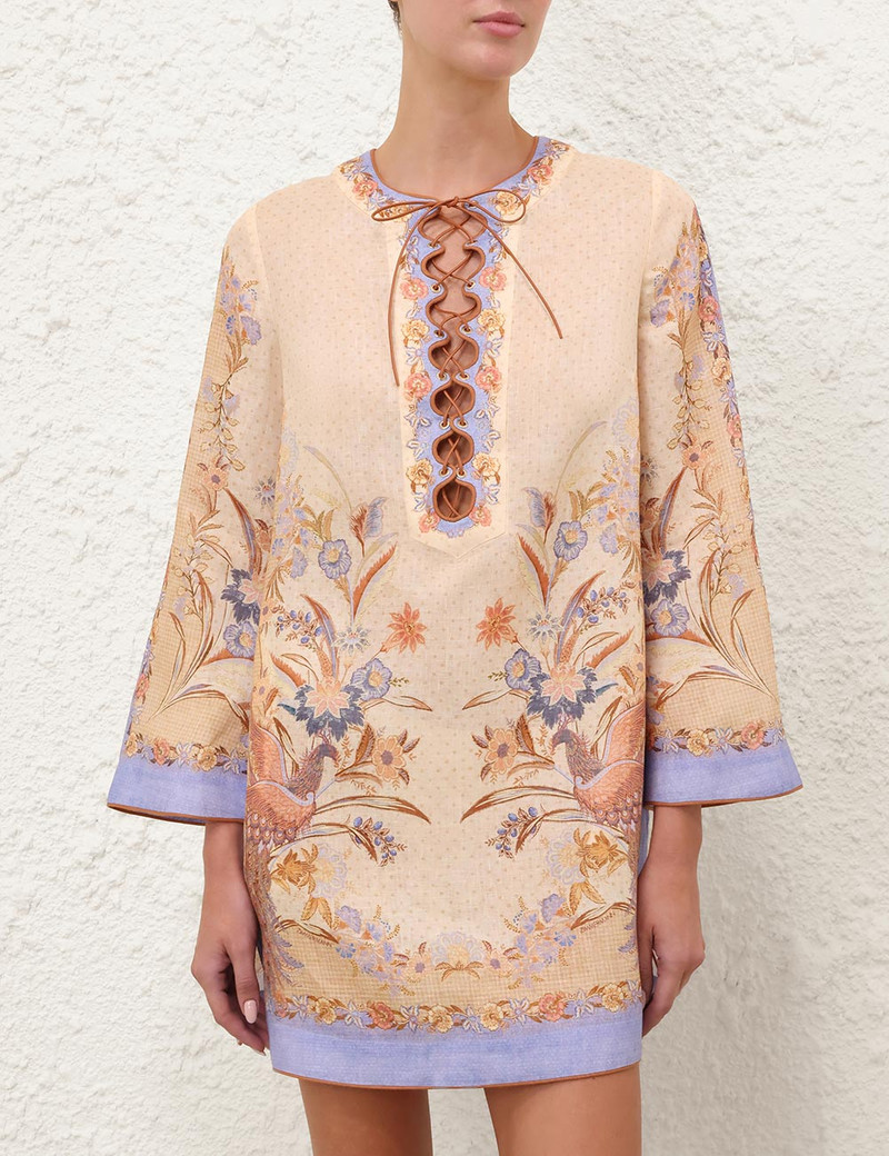 Zimmermann INDRA TUNIC MINI DRESS outlook