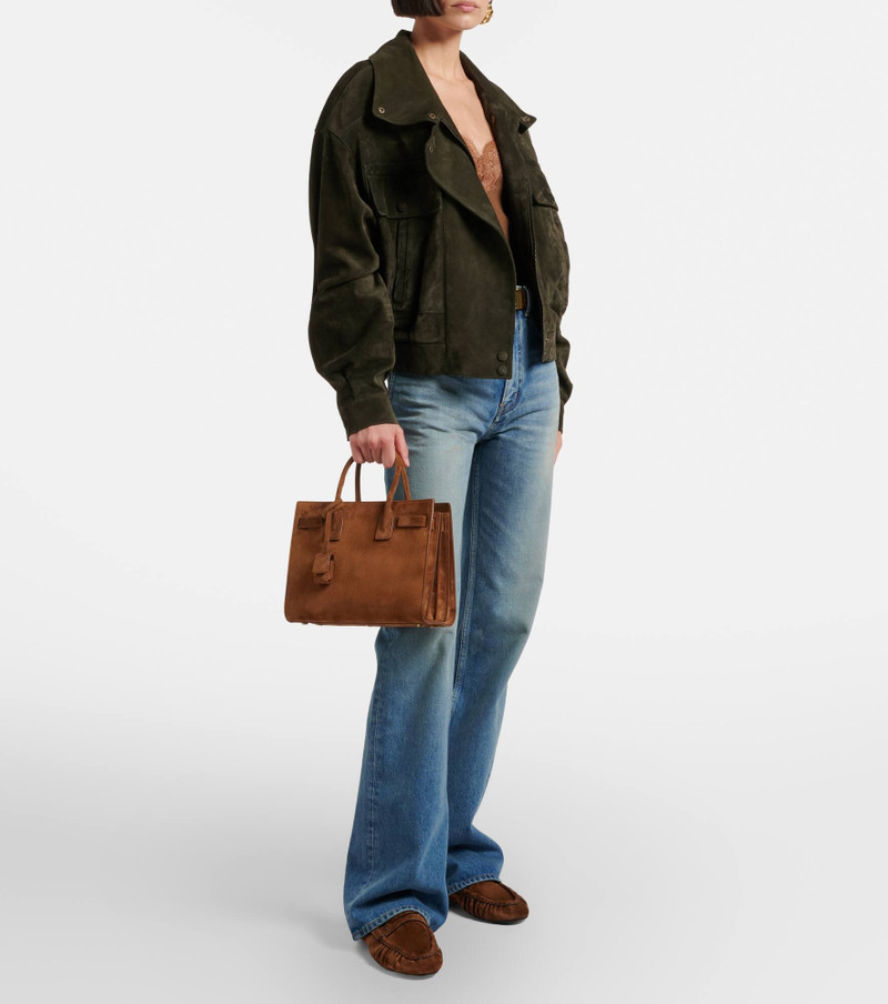 SAINT LAURENT Suede jacket outlook
