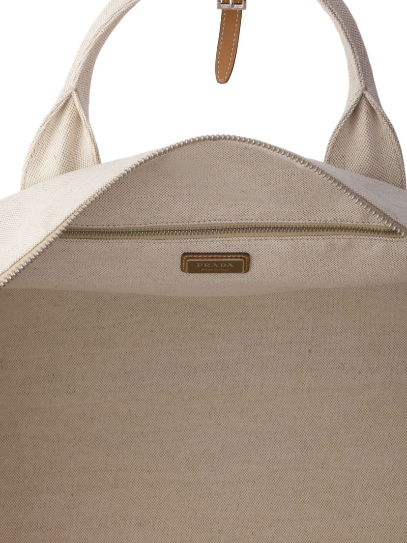logo-embossed duffle bag 6