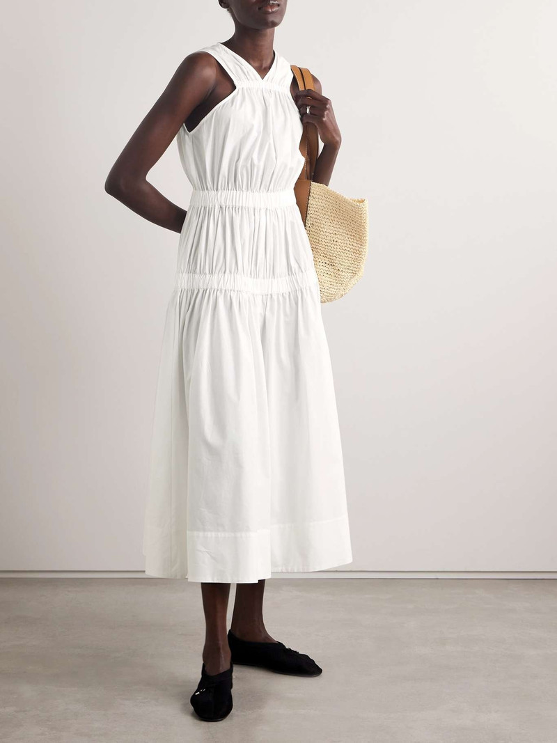 Proenza Schouler Libby tiered gathered cotton-poplin maxi dress outlook