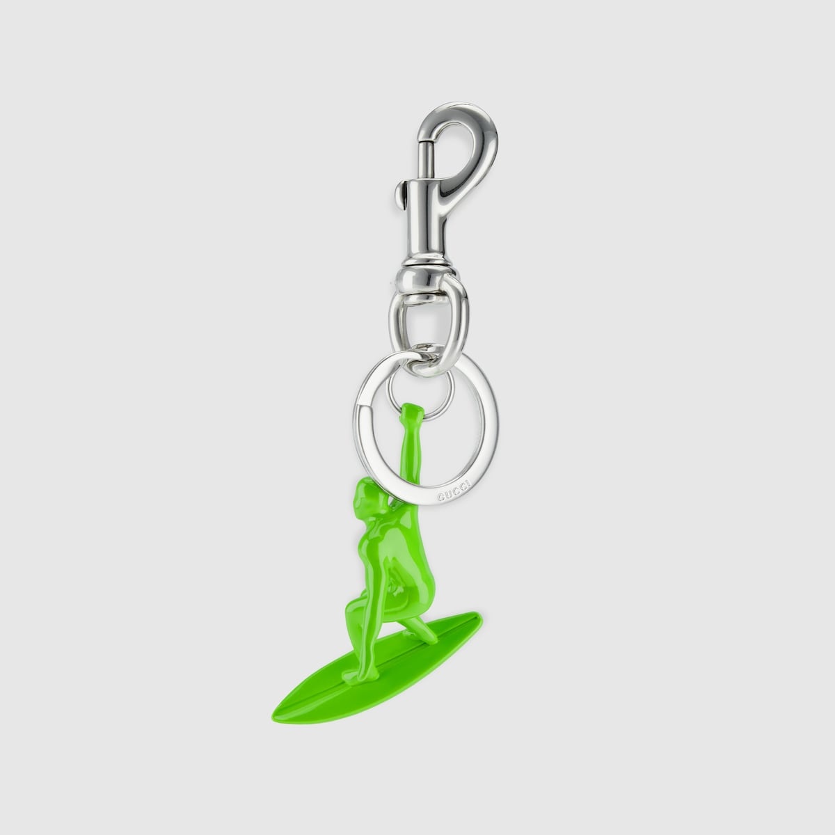 Engraved surfer keychain charm - 4