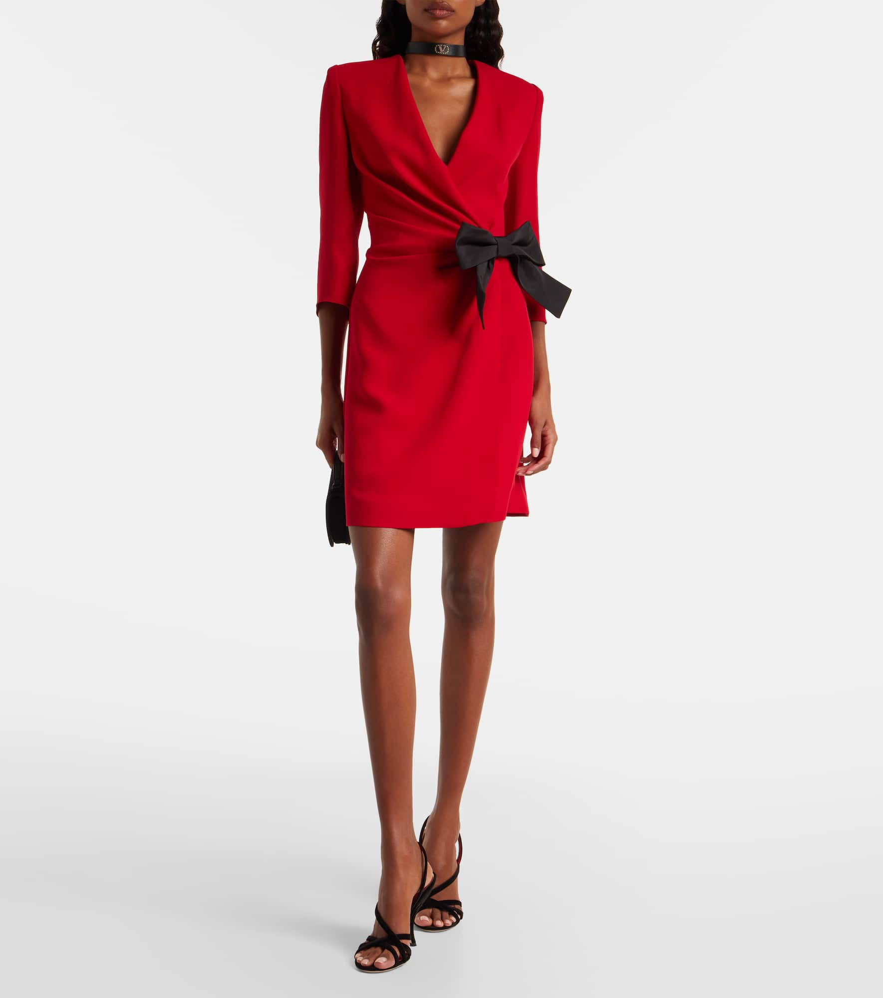Bow-detail silk minidress - 2