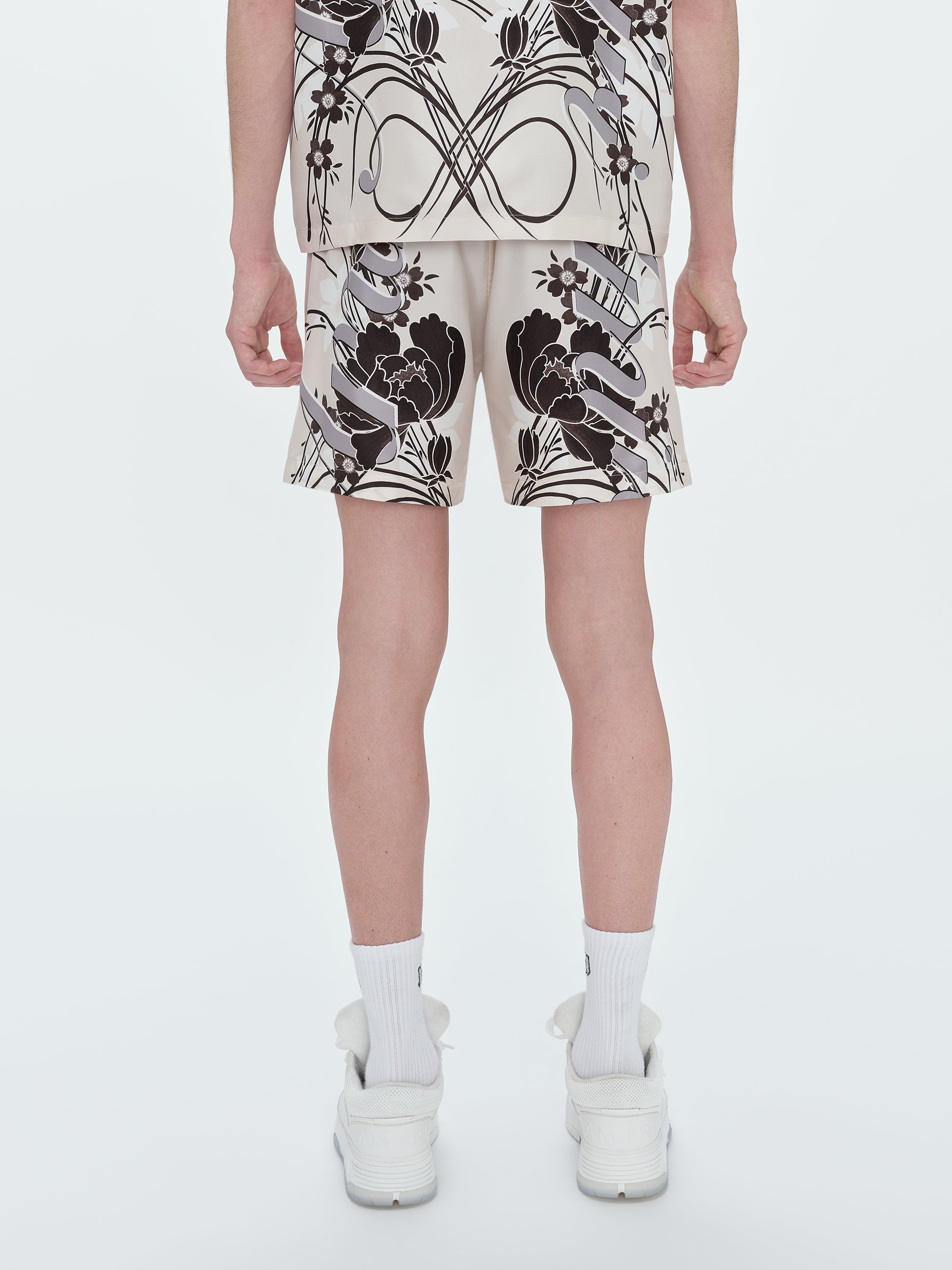 FLORAL DRAWSTRING SHORT - 4
