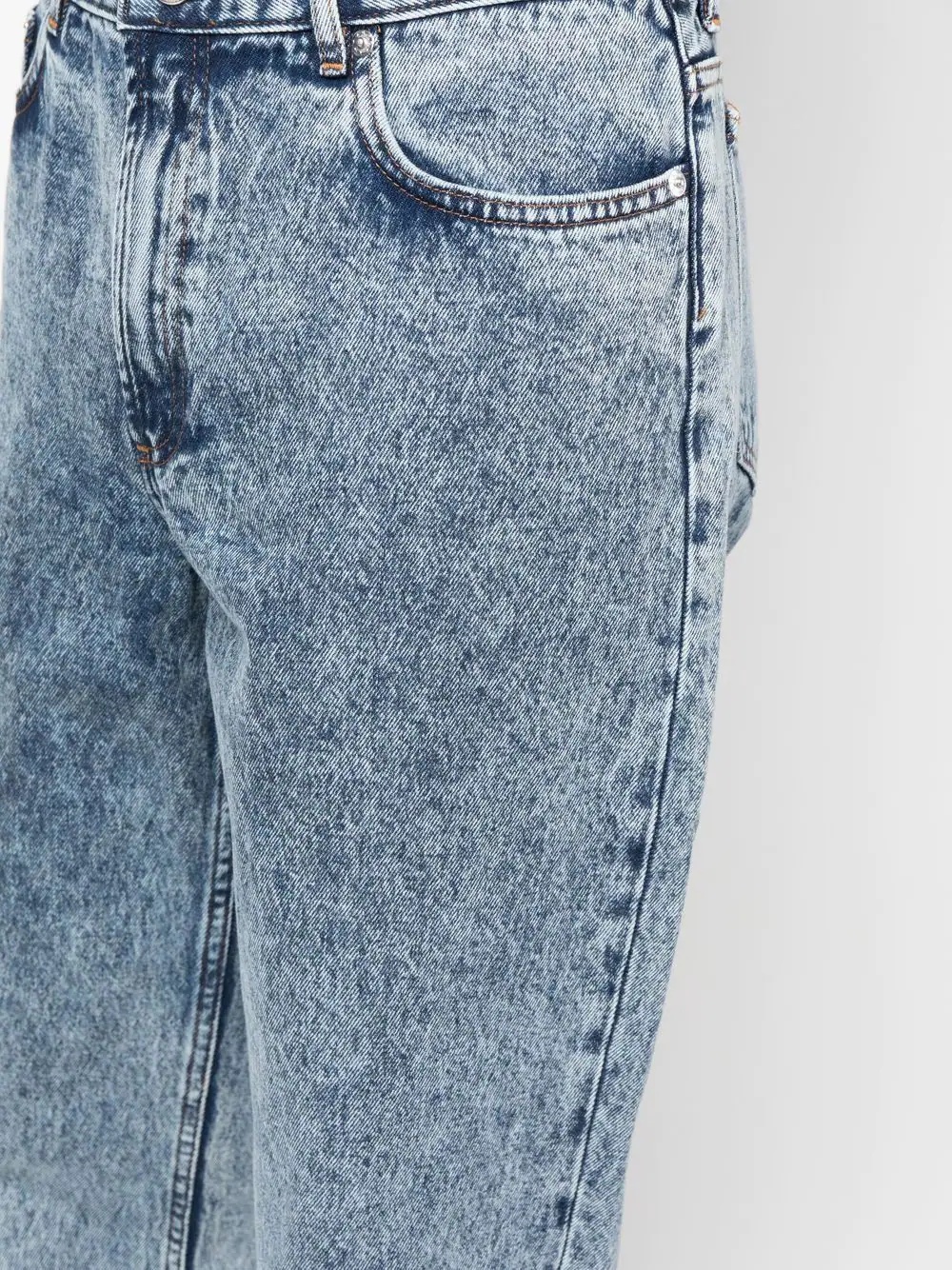 acid-wash tapered jeans - 6