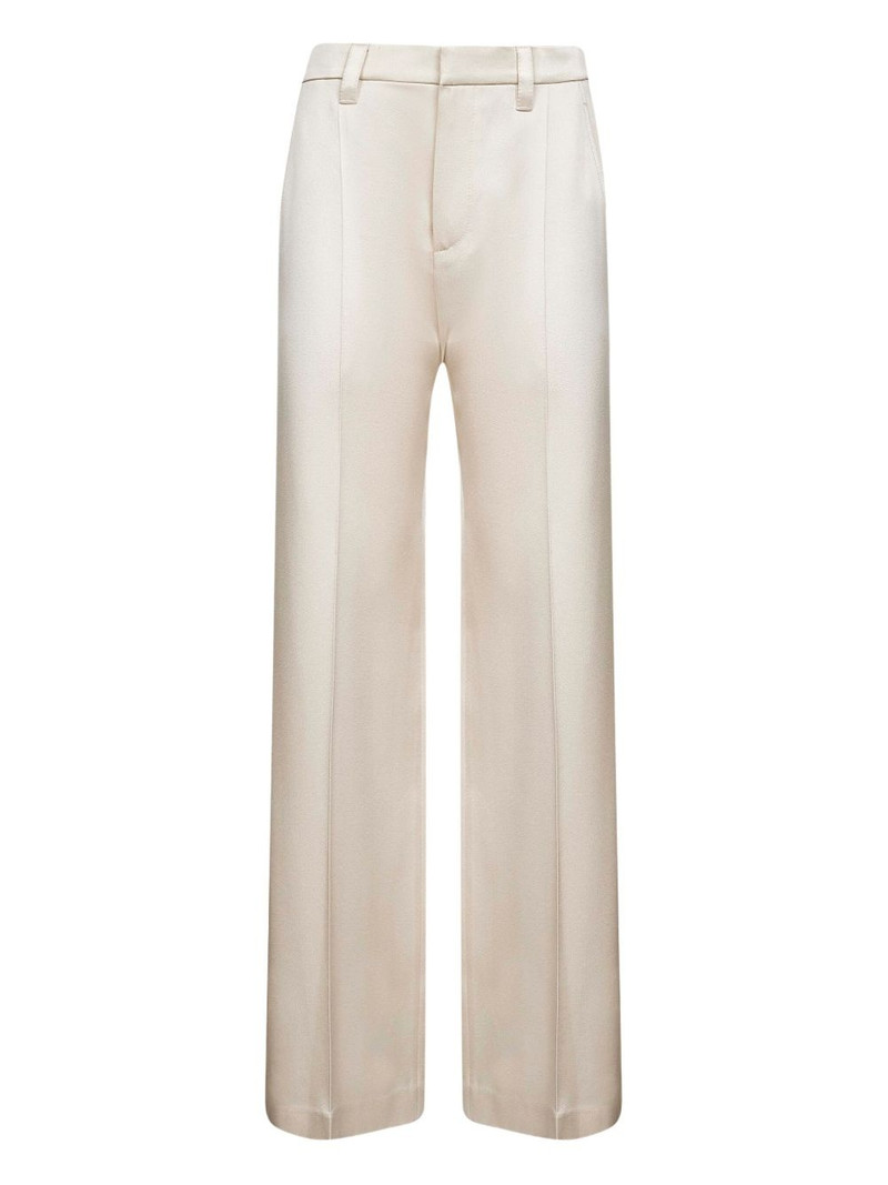 pressed-crease satin trousers 1
