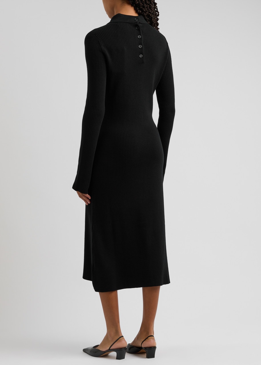 Courrèges Ribbed Cotton-blend Midi Dress - 3