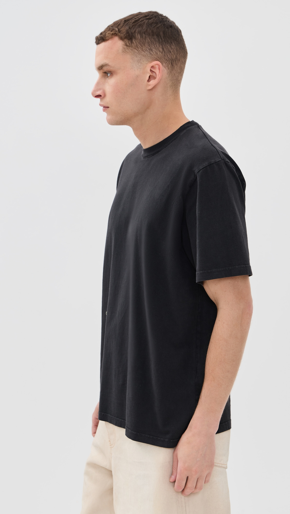 Contrast Embroidery Tee - 3