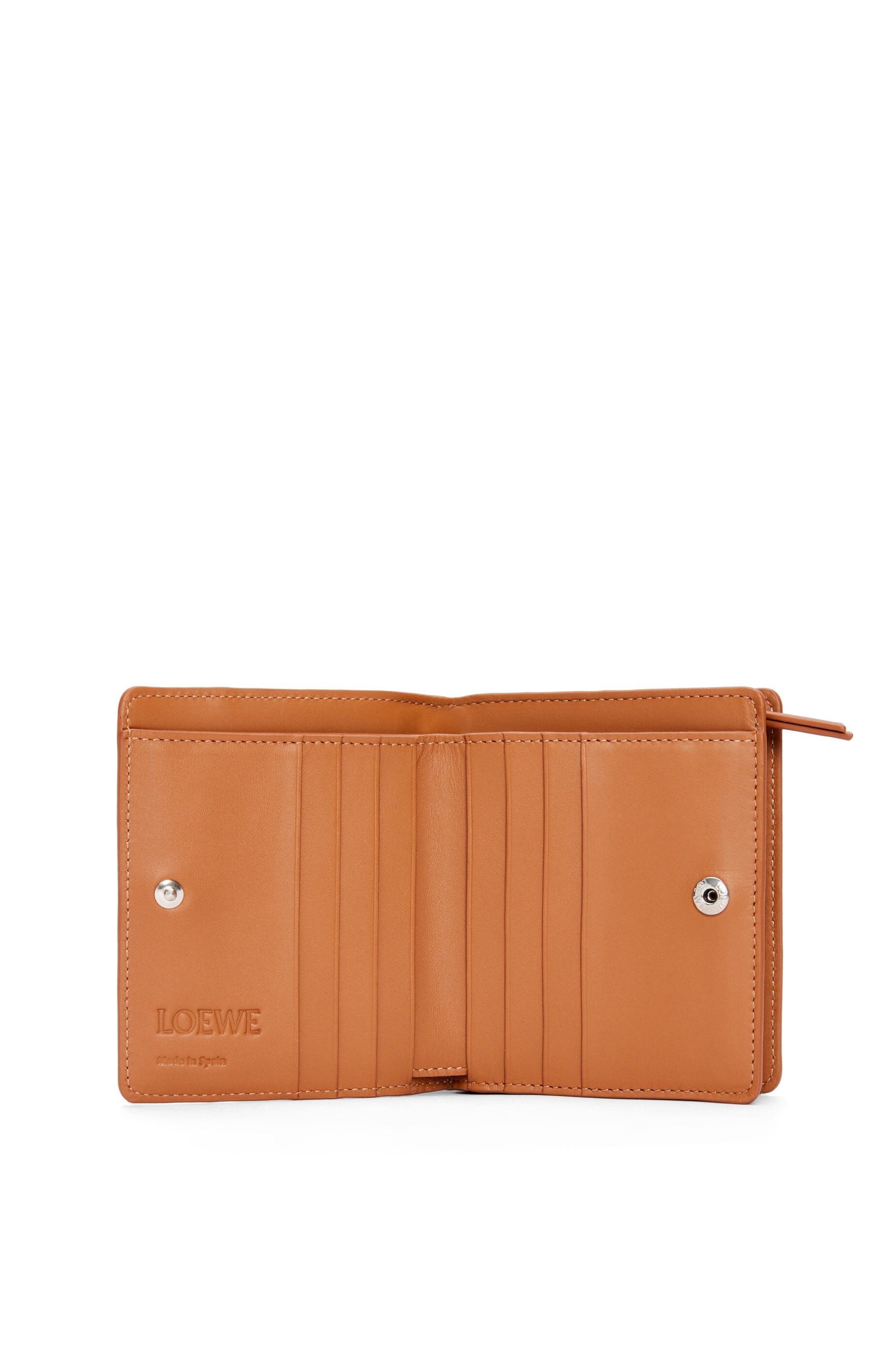Puzzle Edge compact zip wallet in classic calfskin - 2