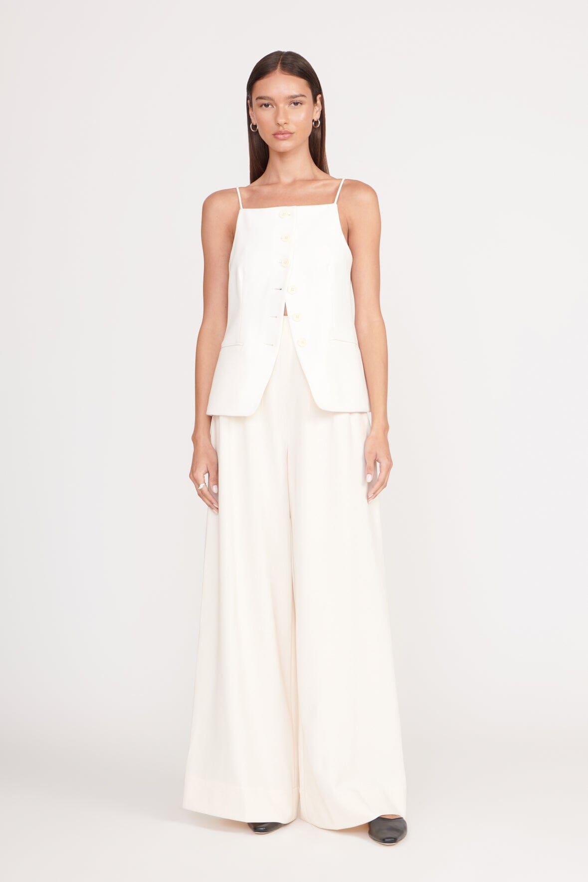 STAUD CALEB PANT ECRU - 7