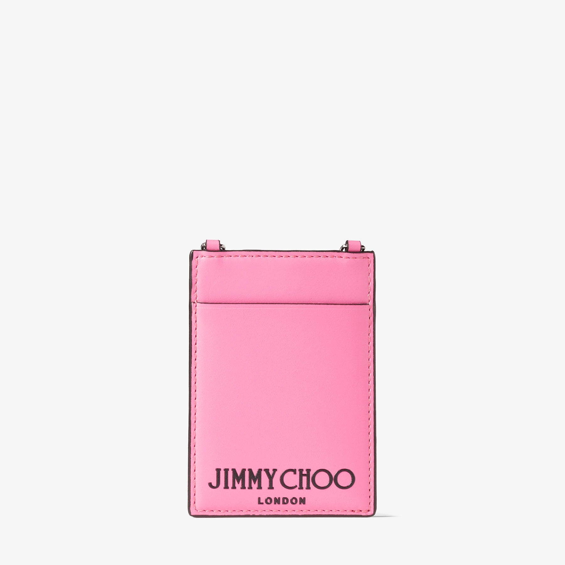Card Holder W/Chain
Candy Pink Leather Card Holder with Chain - 1