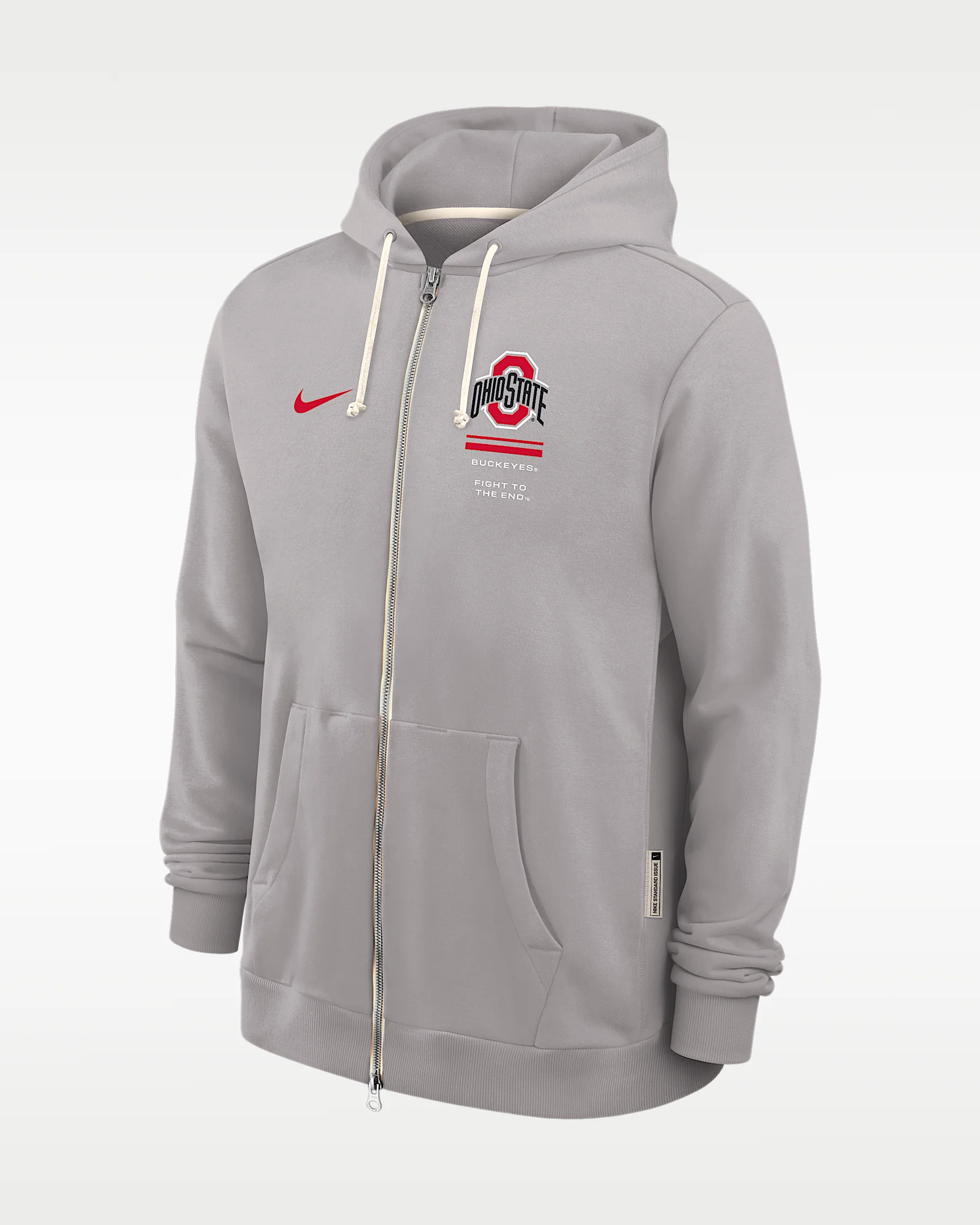 Ohio State Sideline Standard Issue Men's Nike Dri-FIT College Full-Zip Hoodie - 1