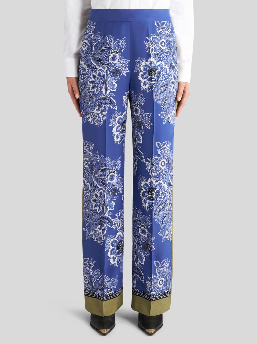 BANDANNA BOUQUET PALAZZO TROUSERS - 2