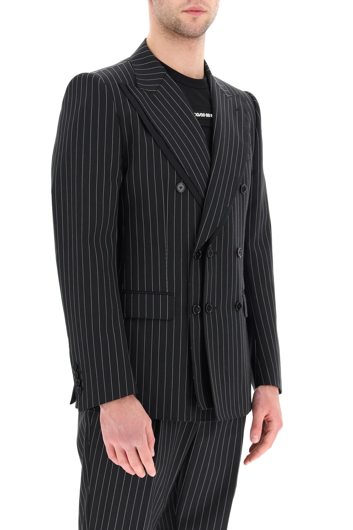 TAILORED BLAZER IN PINSTRIPE WOOL - 3