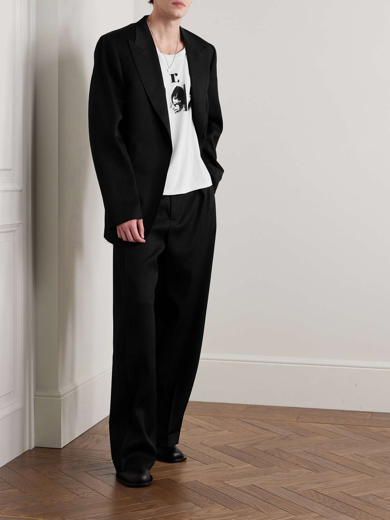 Enfants Riches Déprimés Boiler Room Wide-Leg Pleated Virgin Wool-Gabardine Trousers outlook