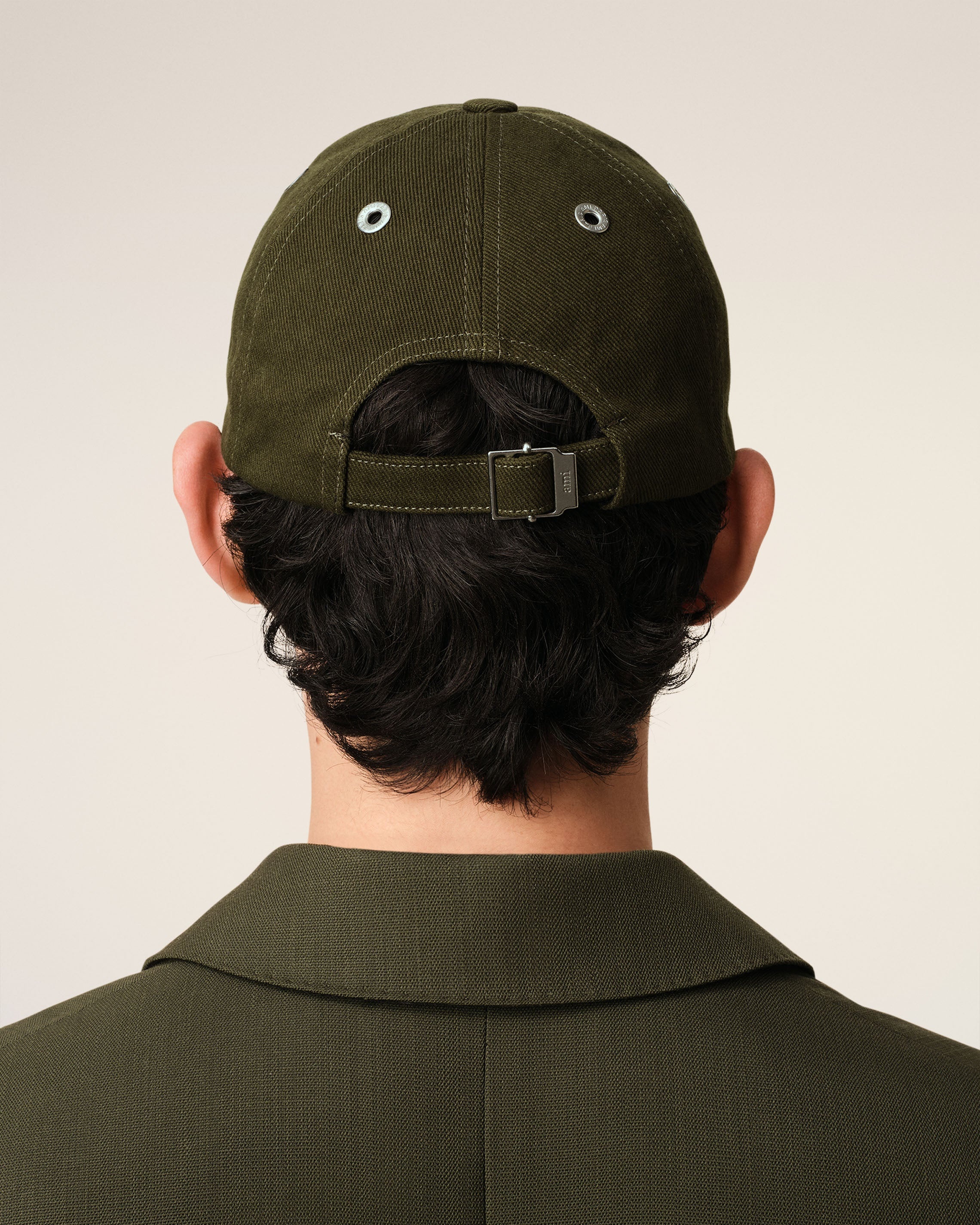 GREEN COTTON EMBOSSED AMI DE COEUR CAP - 6