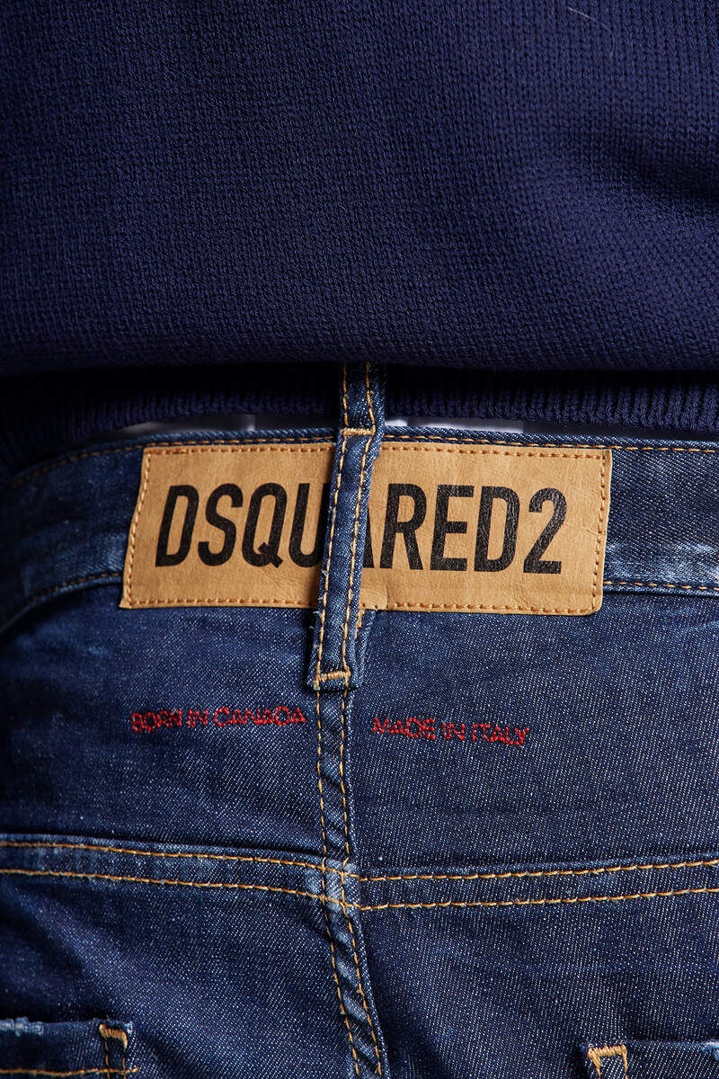 DSQUARED2 DARK RIPPED WASH SUPER TWINKY JEANS | REVERSIBLE