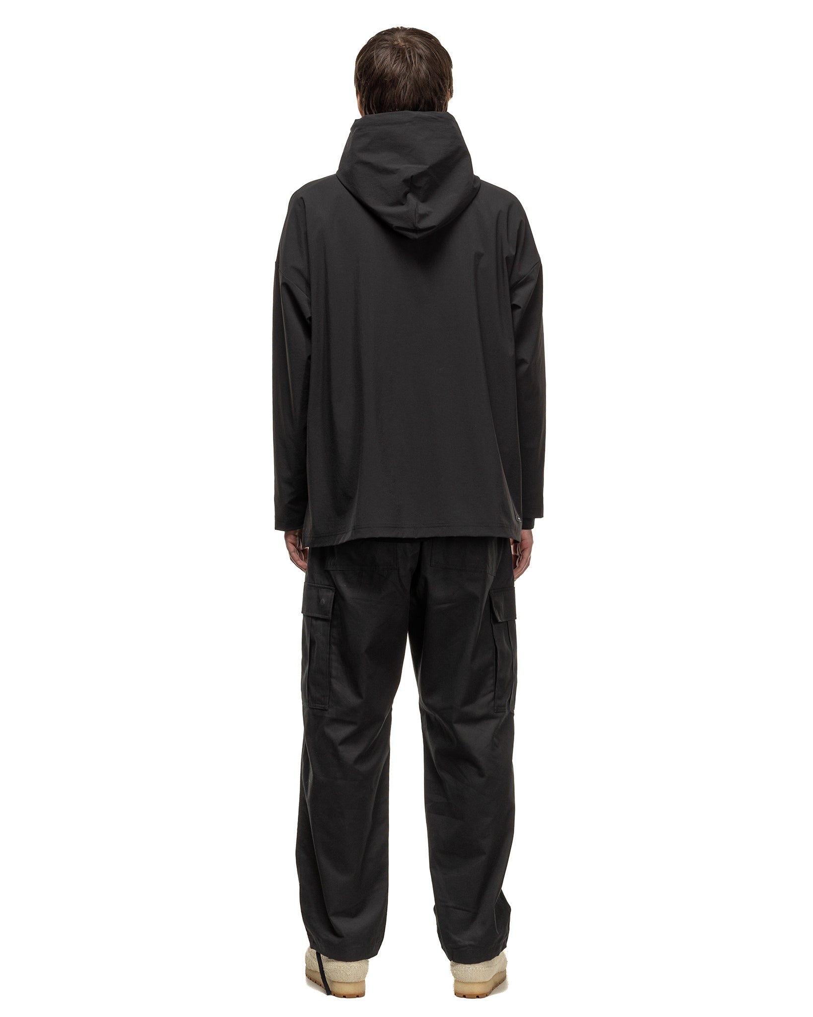 4Way Stretch Oversized Pullover Hoodie Black - 4