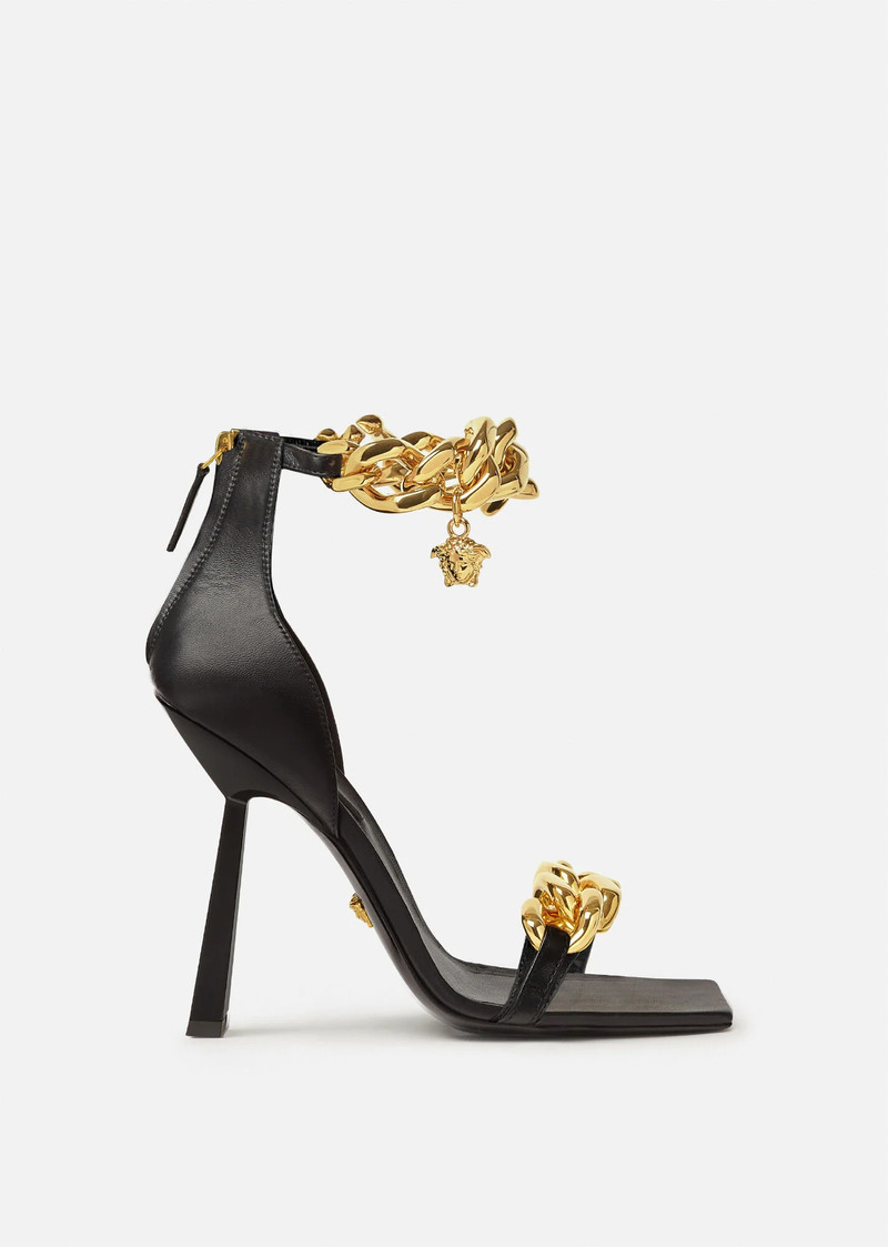 Medusa Chain High Heel Sandals 1