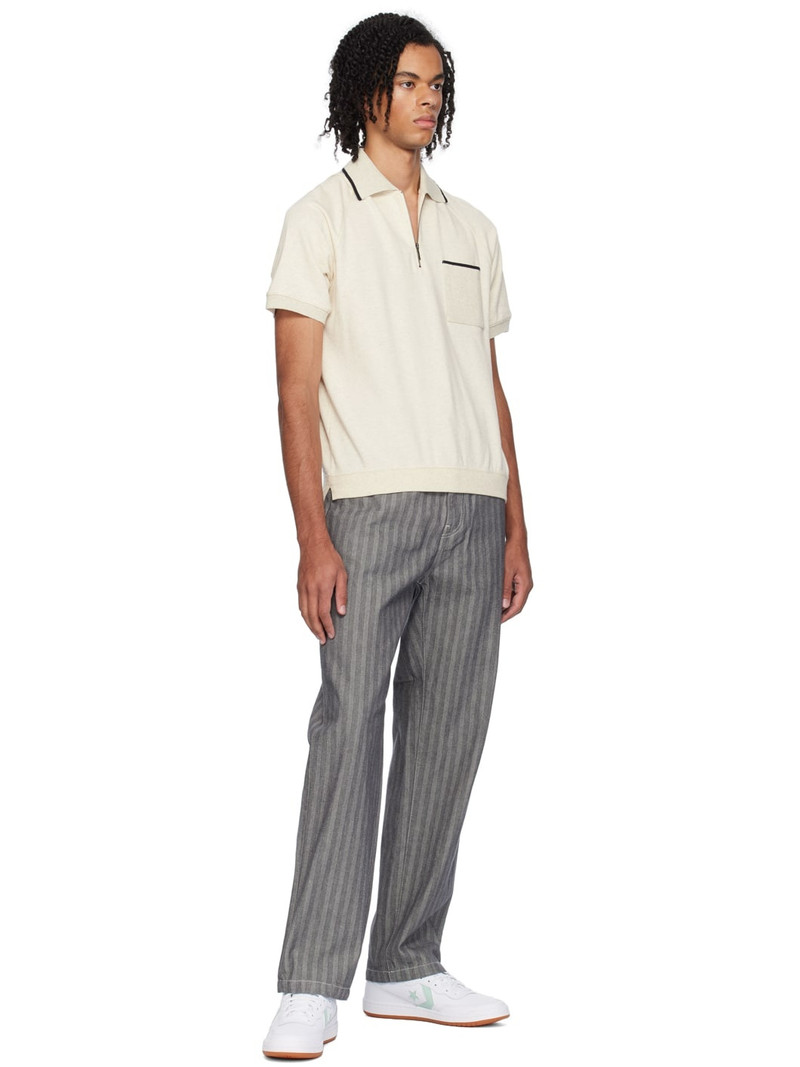 Converse White & Green CONS Fastbreak Pro Leather Mid Top Sneakers outlook