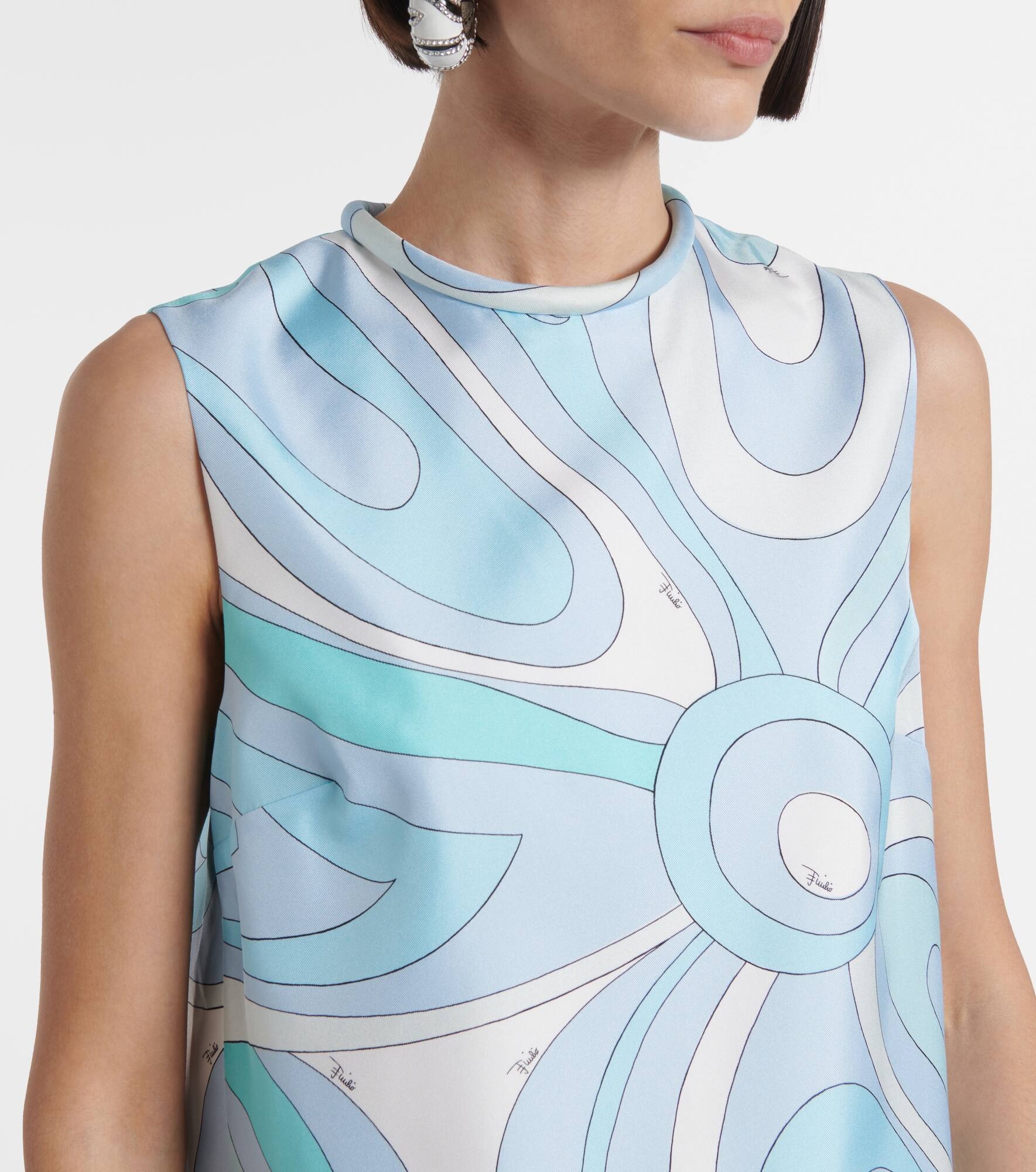 Marmo silk minidress - 4
