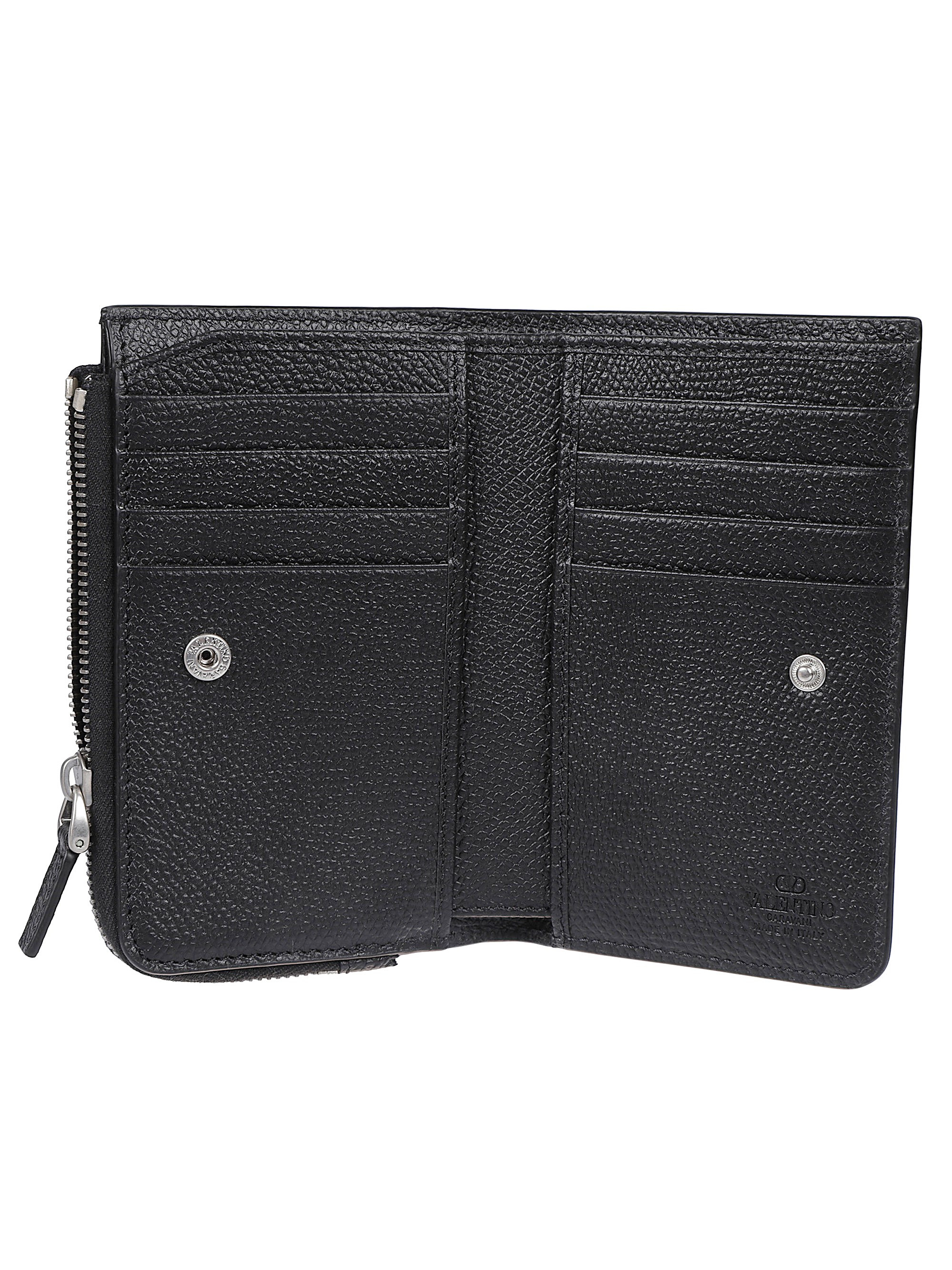 Leather wallet with logo - 3