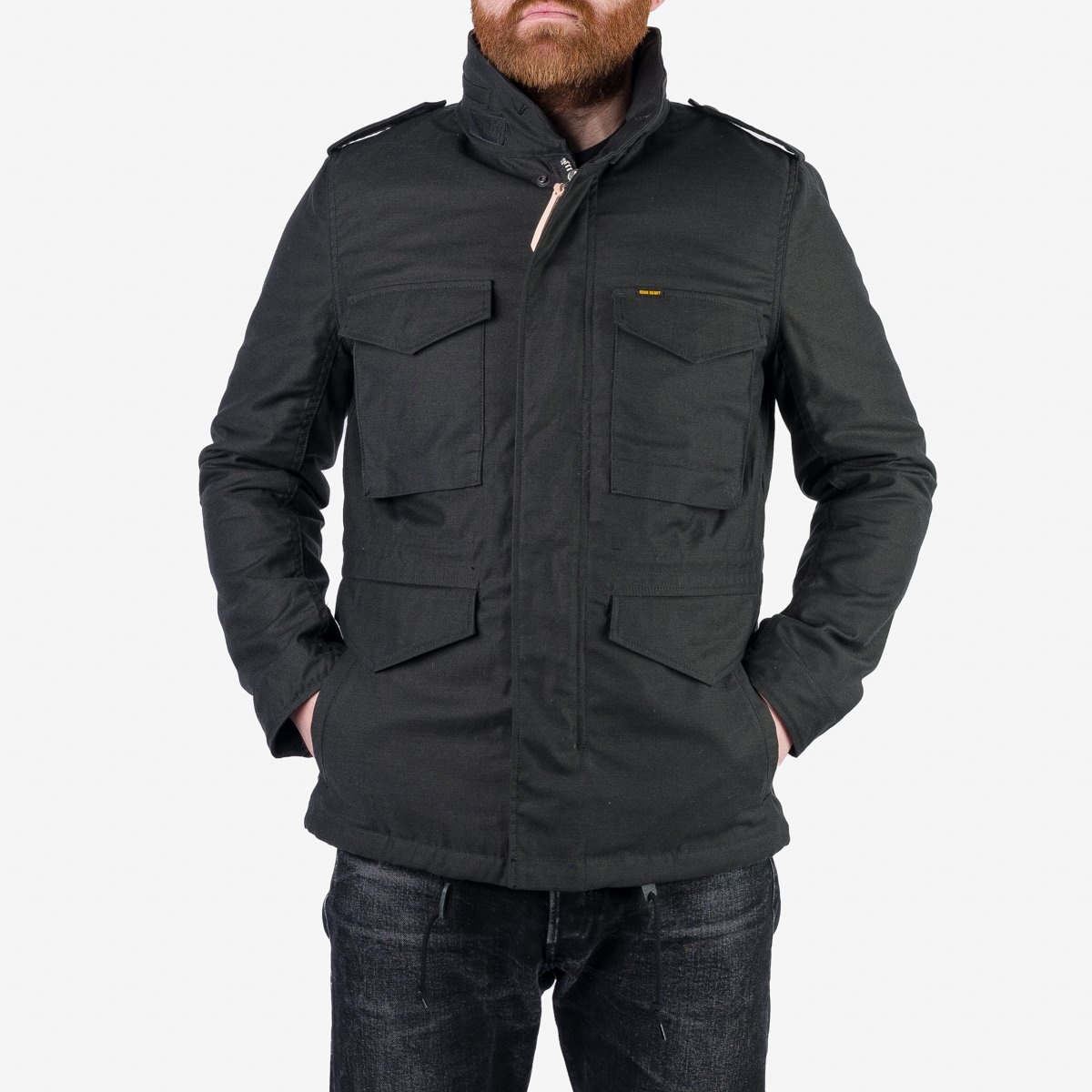 IHM-41-BLK Quilt Lining M65 Field Jacket - Black - 3