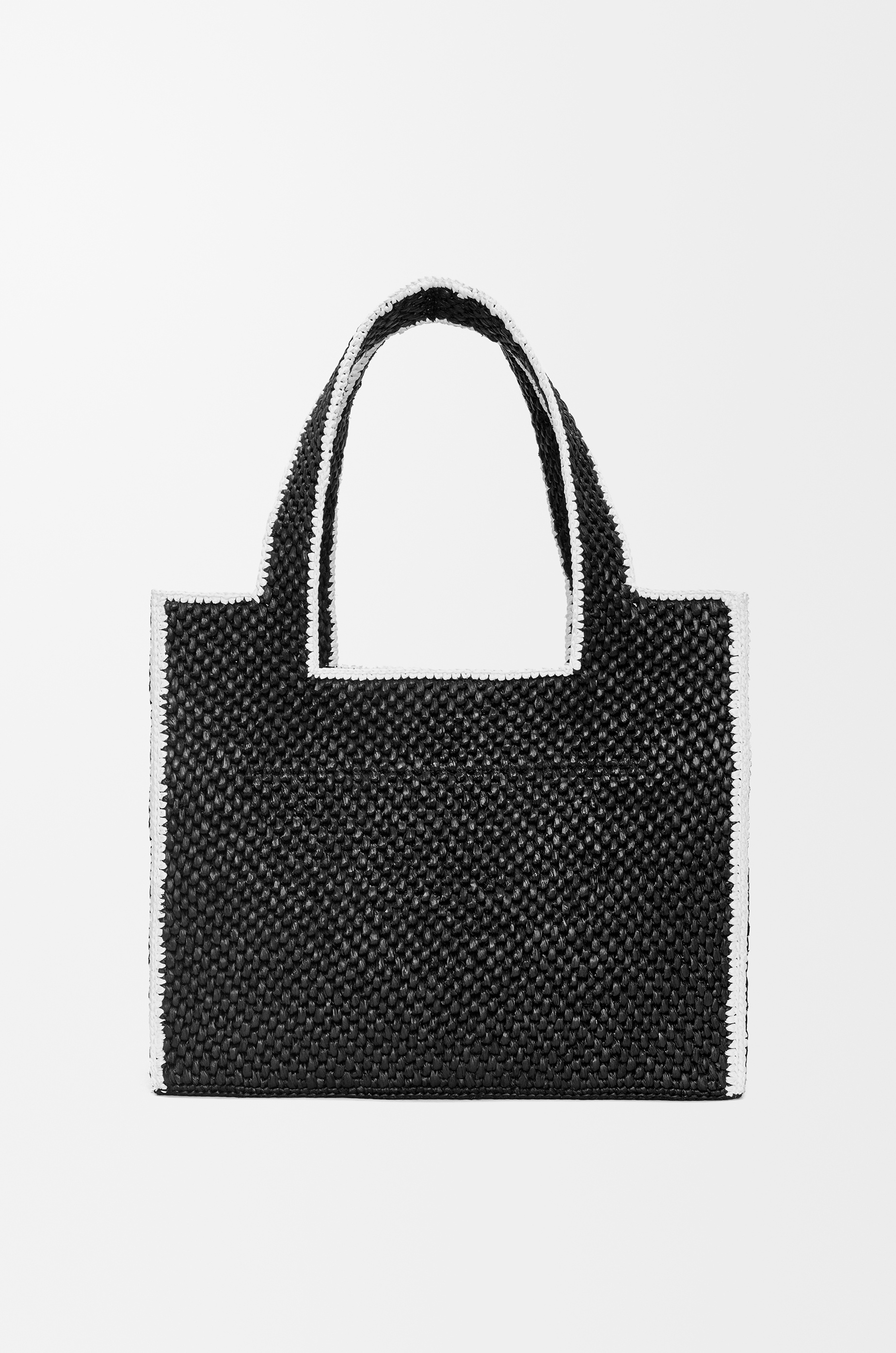 Large LOEWE Font Tote in raffia - 7