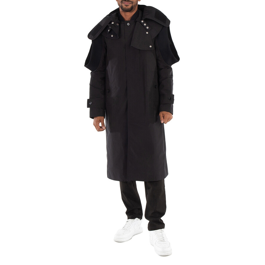 Burberry Nylon Deconstructed Single Breasted Coat - 3
