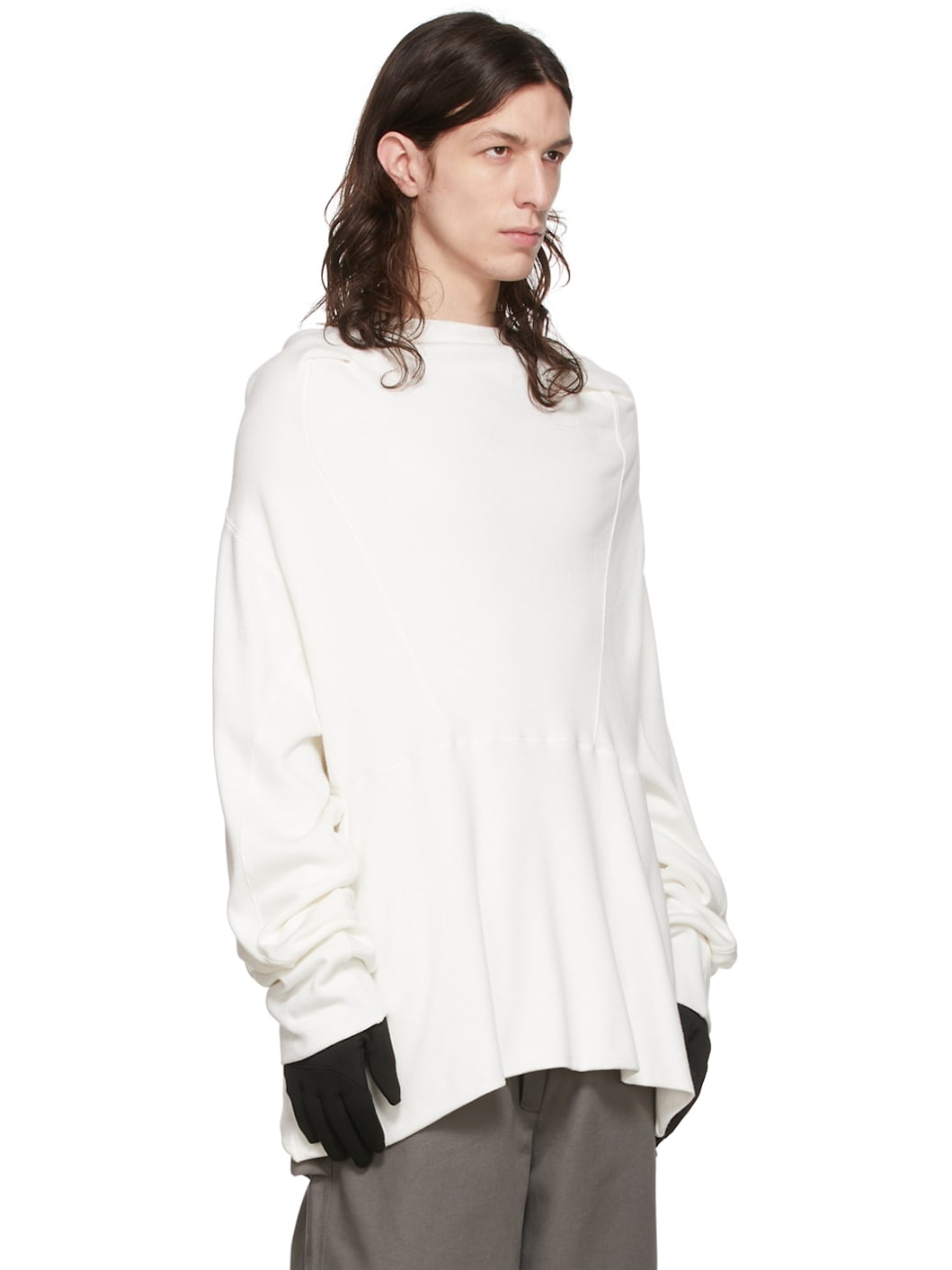 【関税込み】BRYAN JIMENEZ ホワイト Armstrong フーディ BRYAN JIMENÈZ SSENSE Exclusive White Armstrong Hoodie