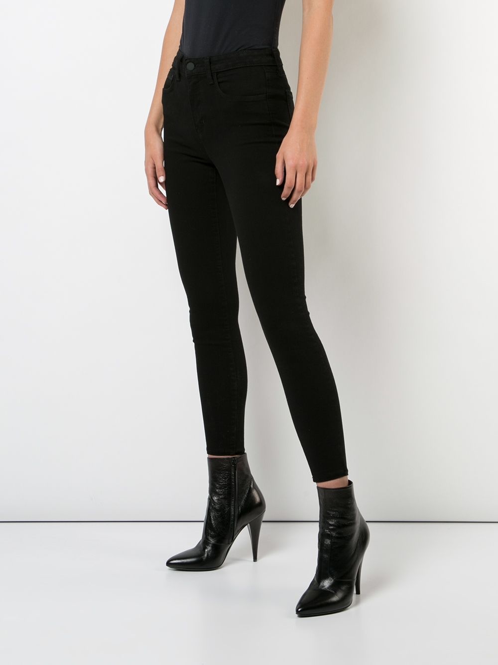 high rise ankle grazer jeans - 3