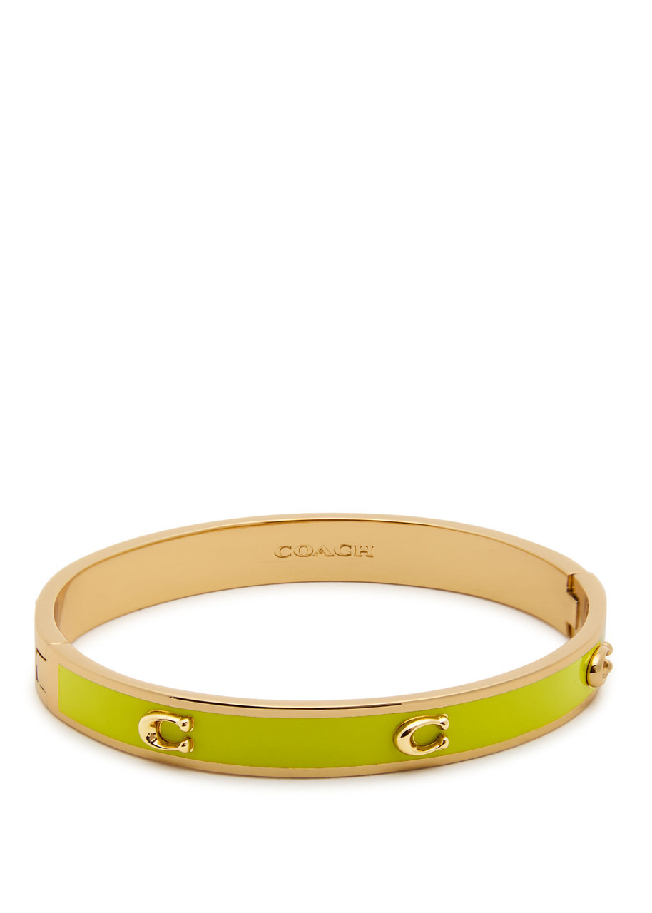 Coach Pegged Signature Logo Enamelled Bracelet - 1
