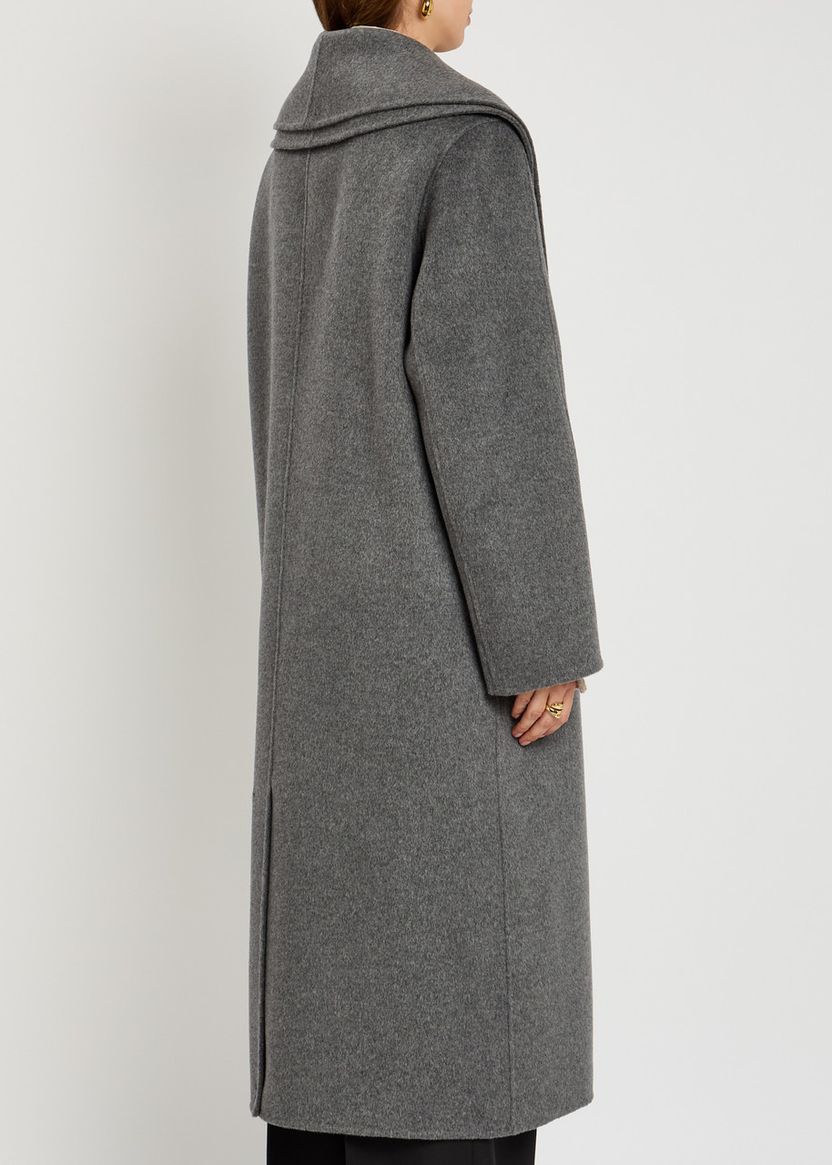 Rohe Scarf-effect Wool and Cashmere-blend Coat - 3