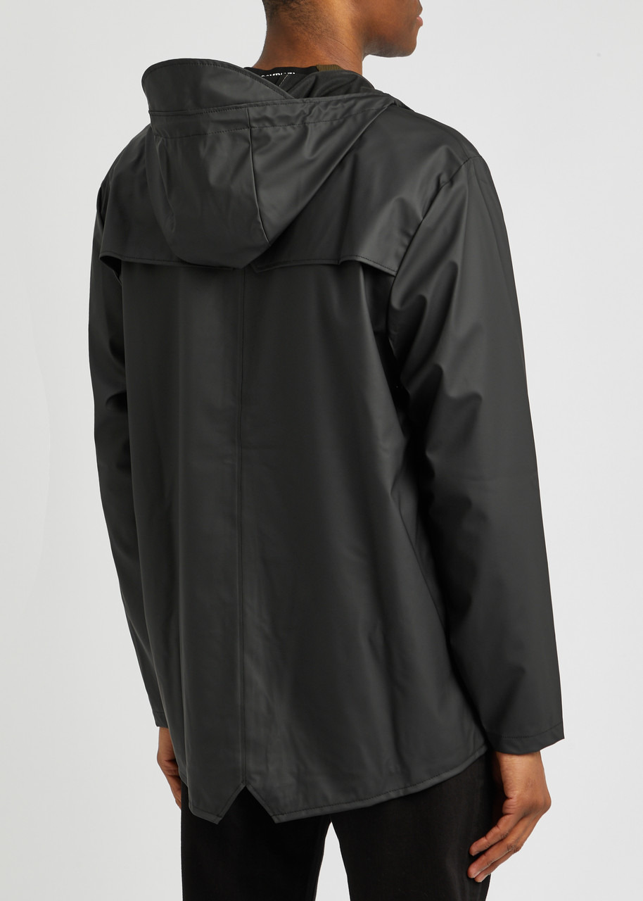 Short matte rubberised raincoat - 3