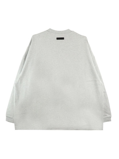 ESSENTIALS logo-print cotton sweatshirt outlook