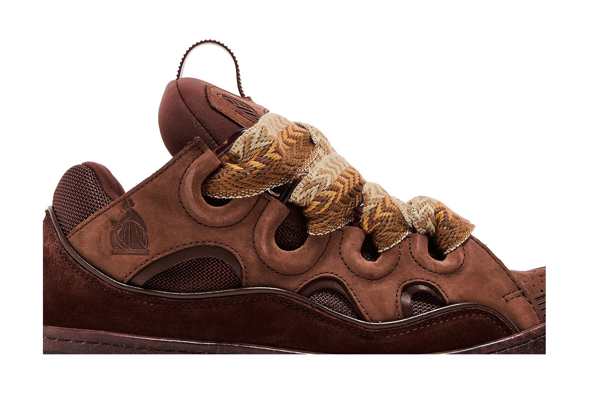 Lanvin Curb Sneakers 'Speckled Effect - Brown' - 2