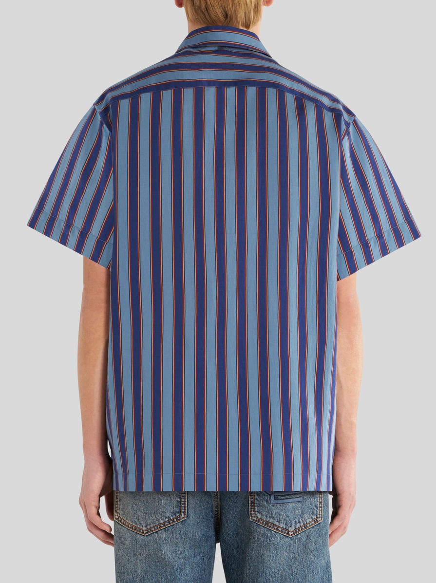 STRIPED BOWLING SHIRT - 4